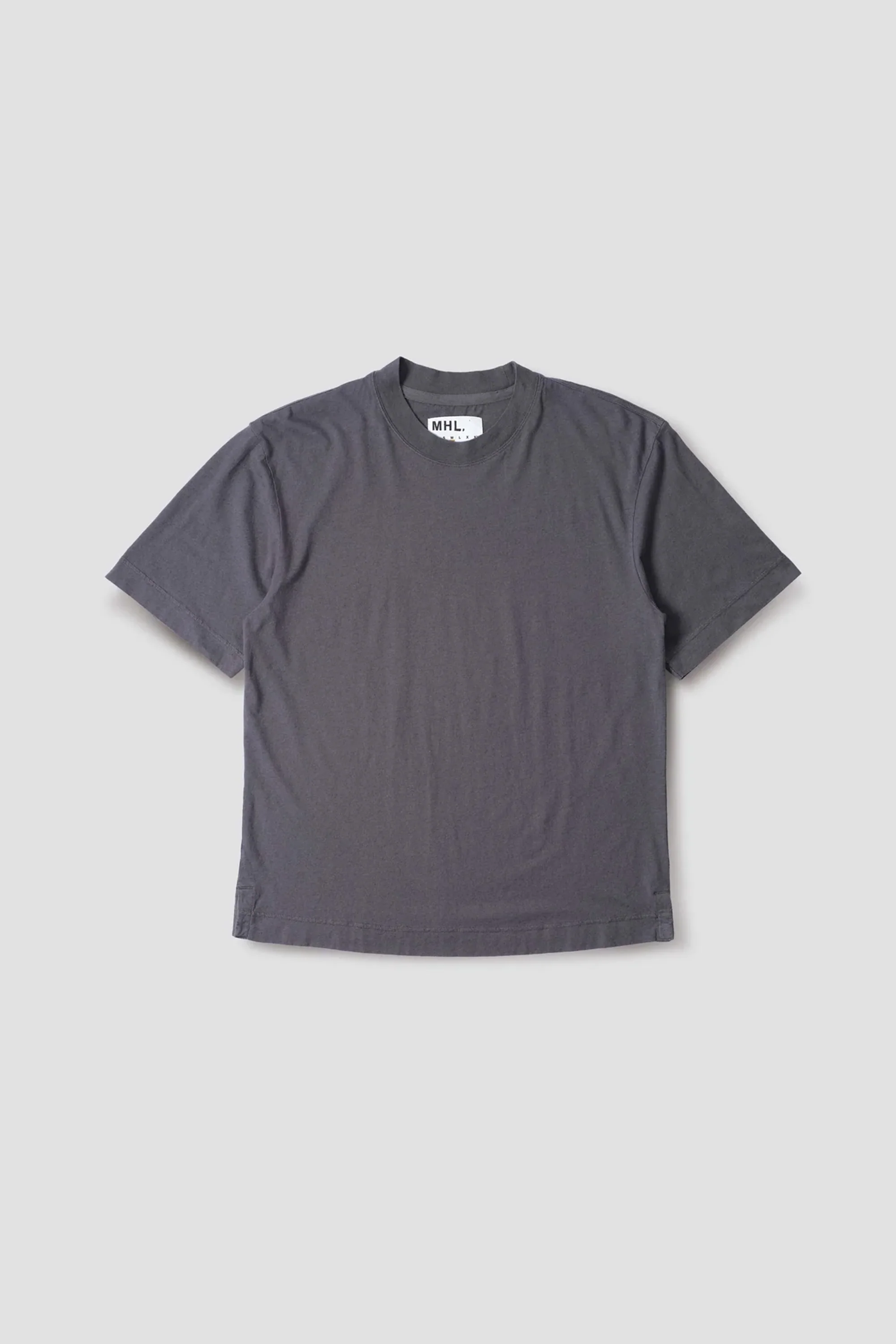Simple T-Shirt Organic Cotton Linen Jersey Slate Blue - Image 5