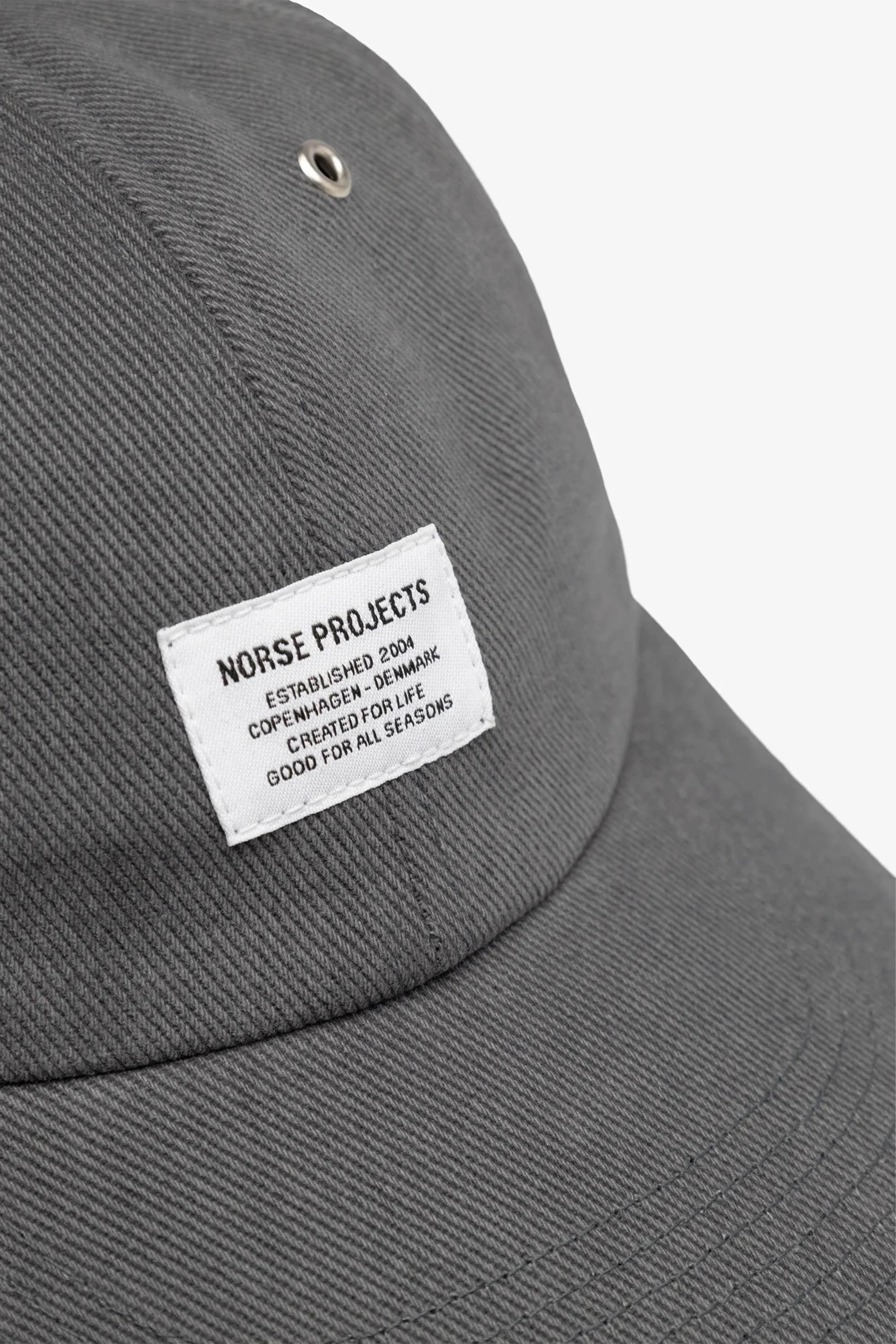Bull Twill Denim 6-Panel Cap Graphite - Image 3