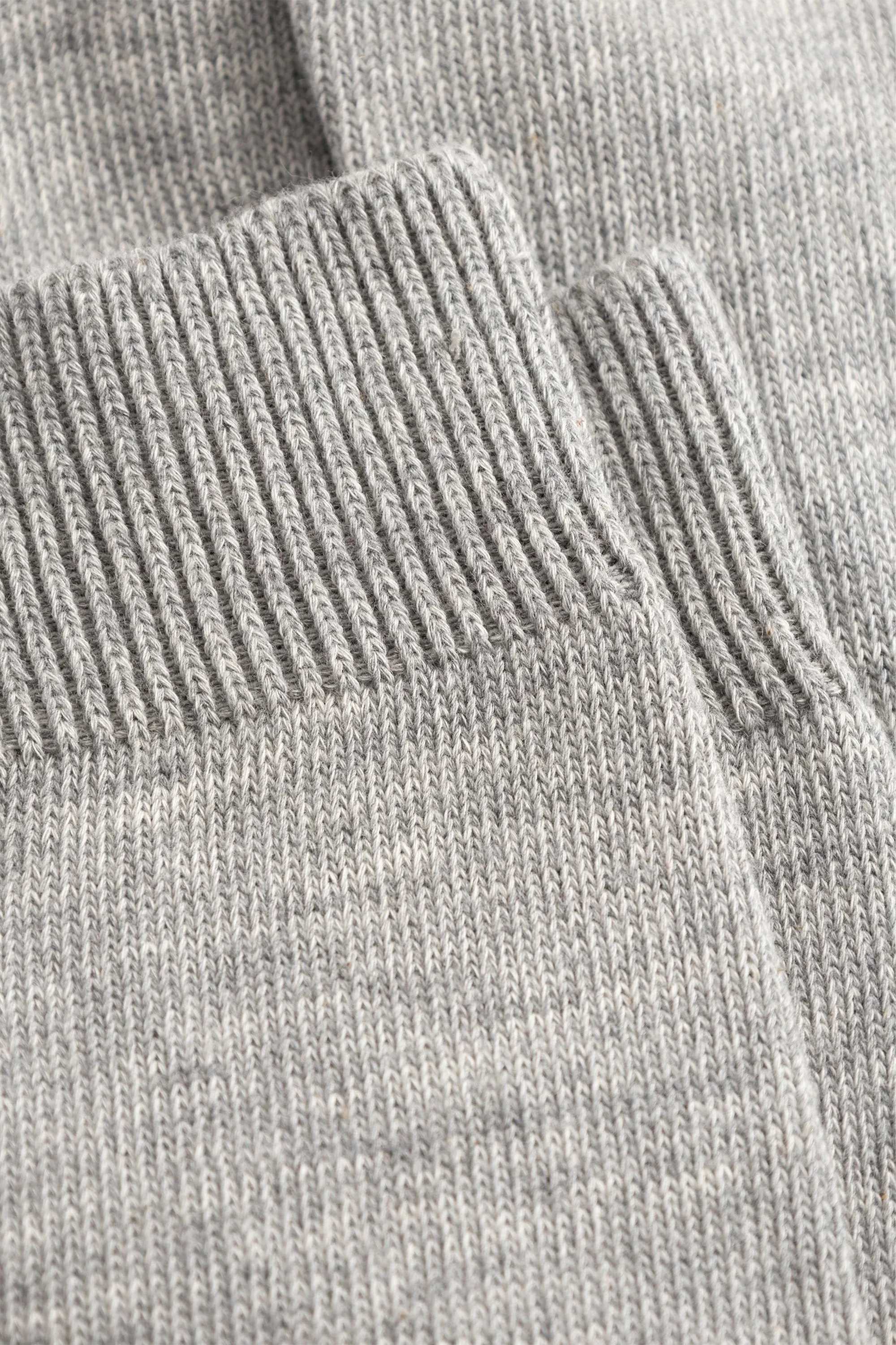 Bykle Heavy Cotton Twist Sock Light Grey Melange - Image 3