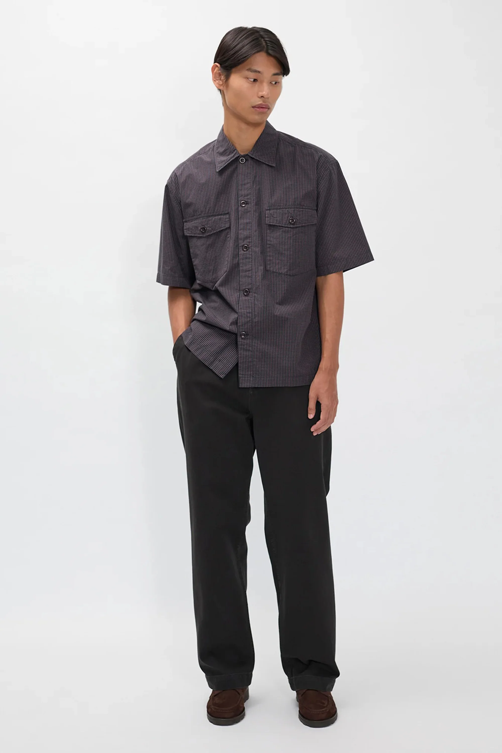 Hengifoss High Waist Heavy Twill Trouser Black - Image 2
