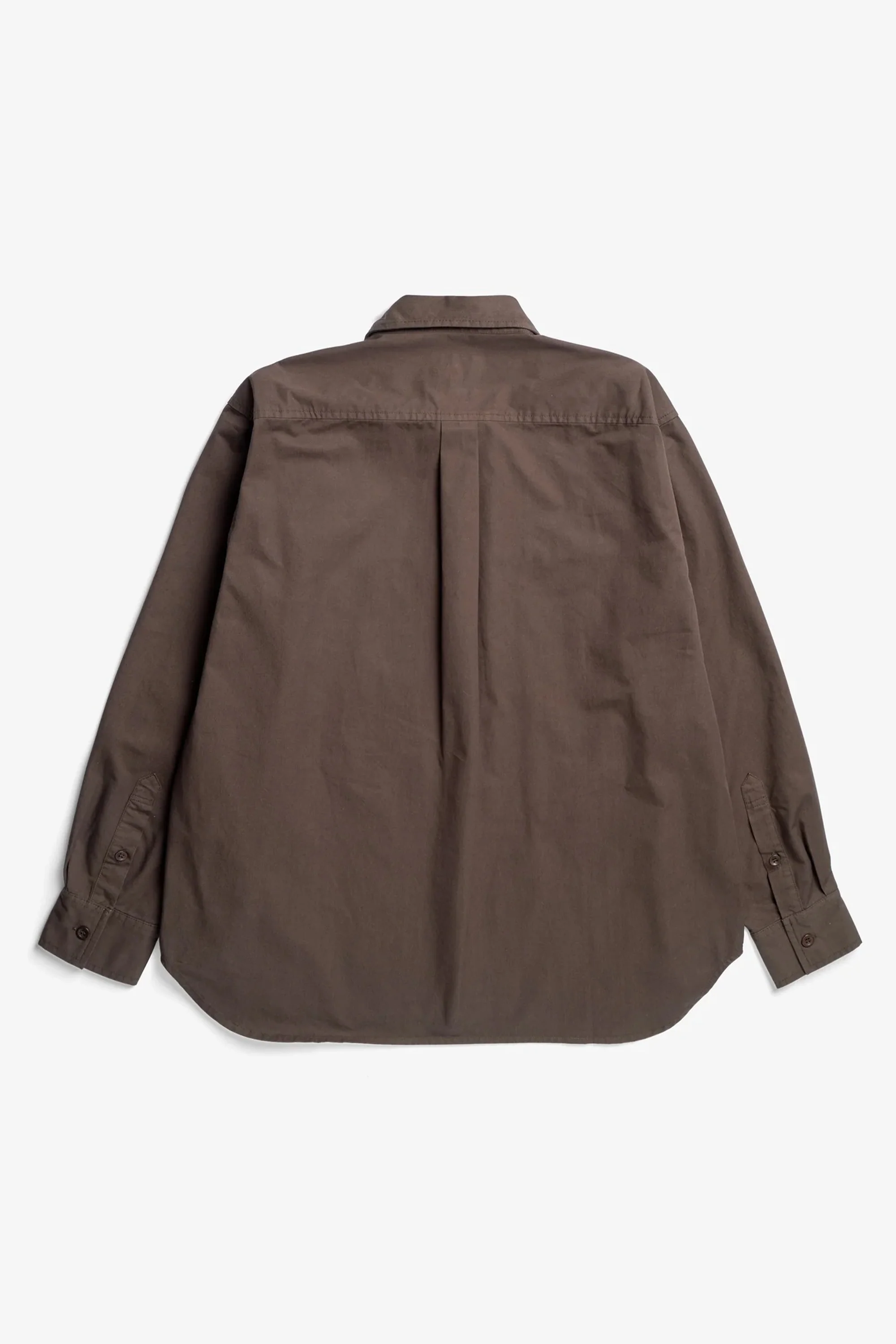 Julius Mineral Dyed Oversize Shirt Espresso - Image 3