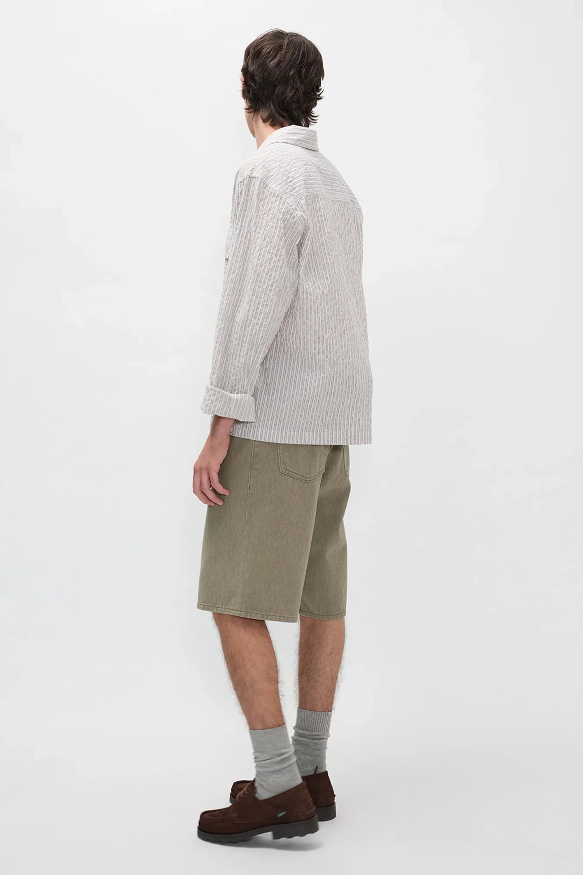 Korshavn Relaxed 5 Pocket Heavy Twill Short Vetiver - Image 3