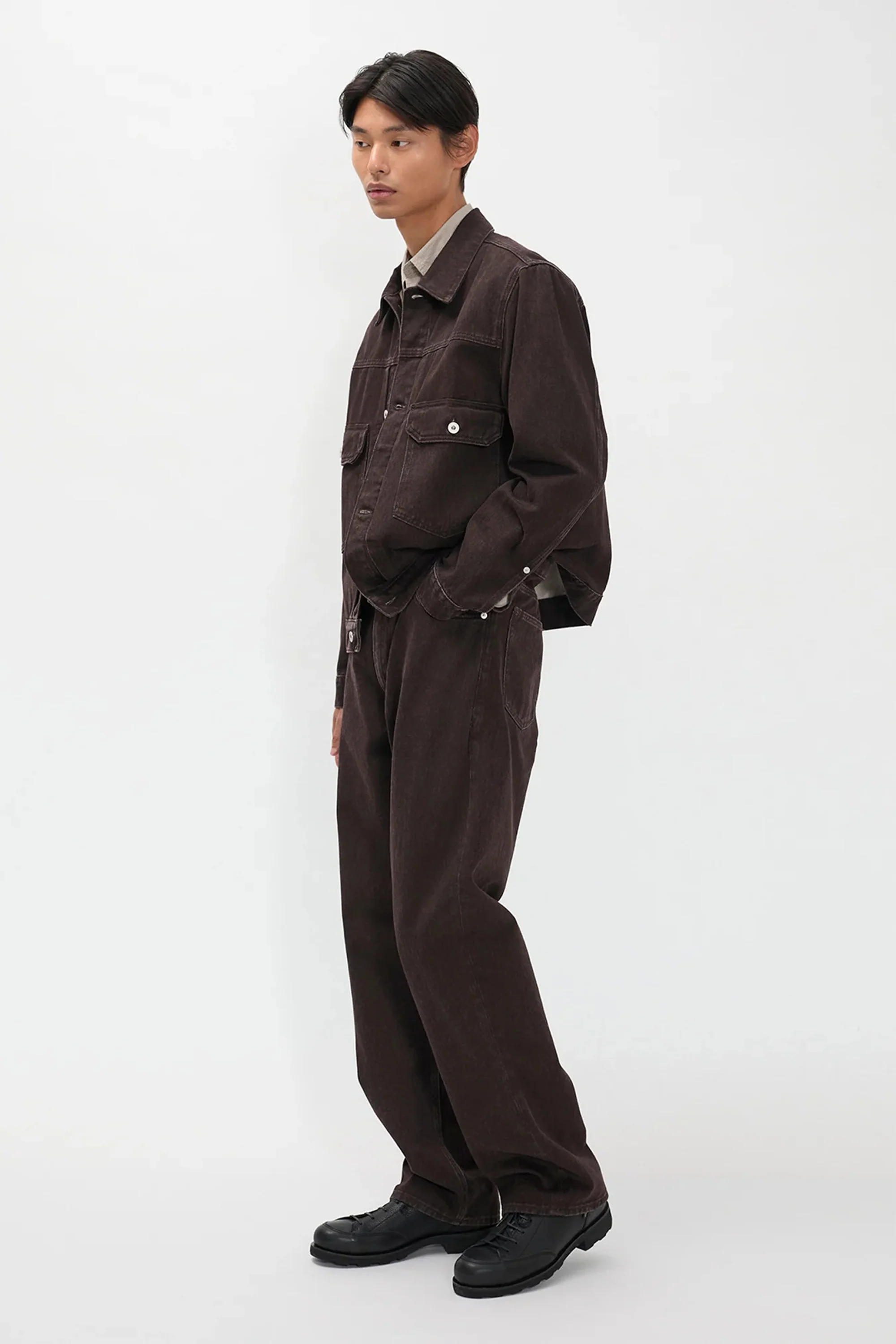 Korshavn Relaxed 5 Pocket Resist Dyed Twill Shale - Image 3
