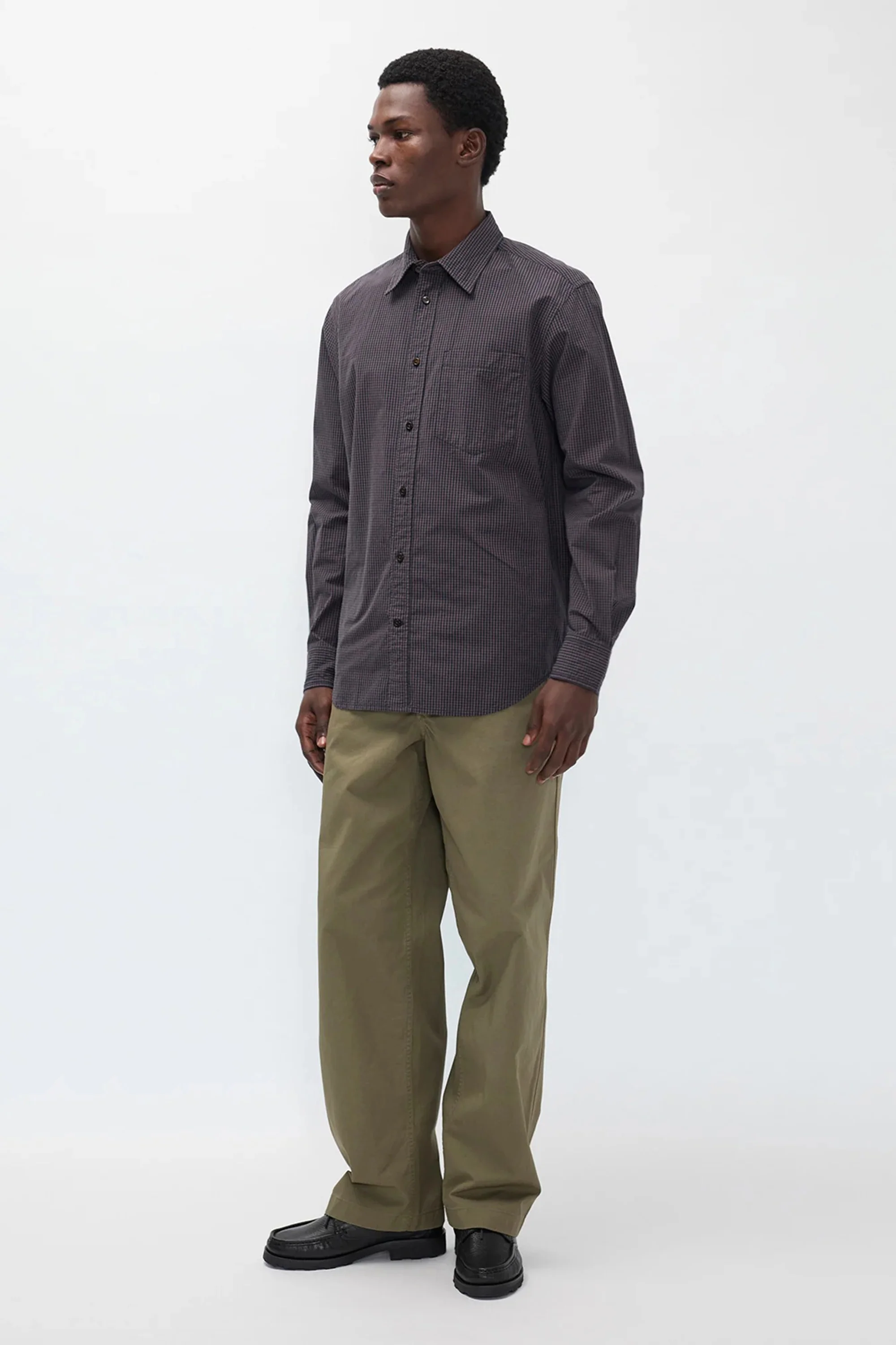 Kvitfjell Relaxed Cotton Twill Pant Olive Night - Image 3