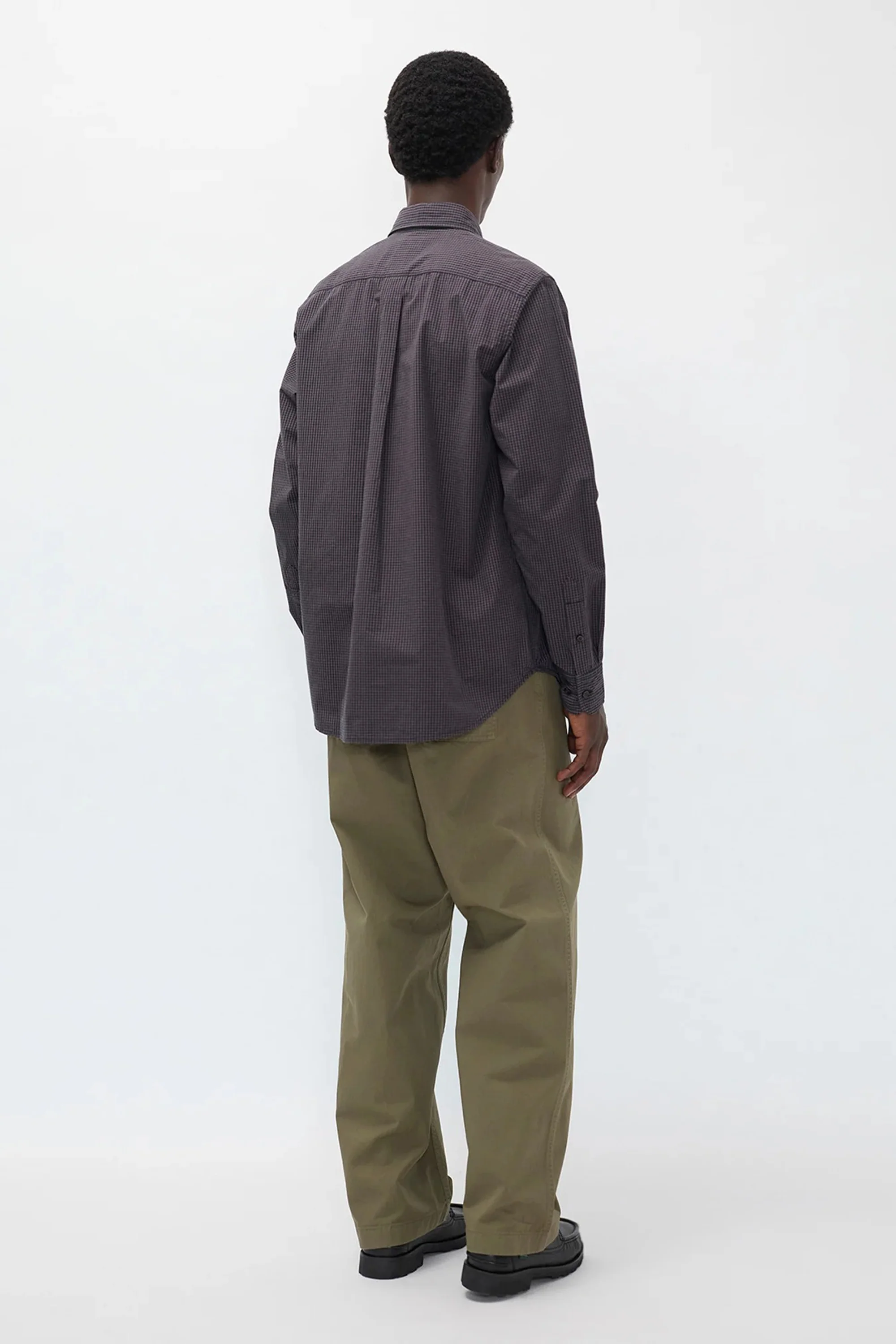 Kvitfjell Relaxed Cotton Twill Pant Olive Night - Image 4