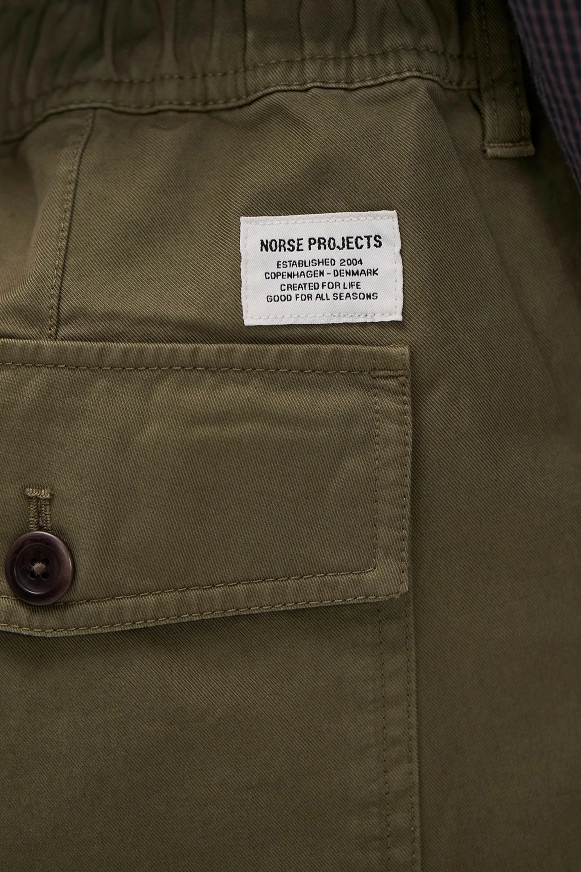 Kvitfjell Relaxed Cotton Twill Pant Olive Night - Image 7