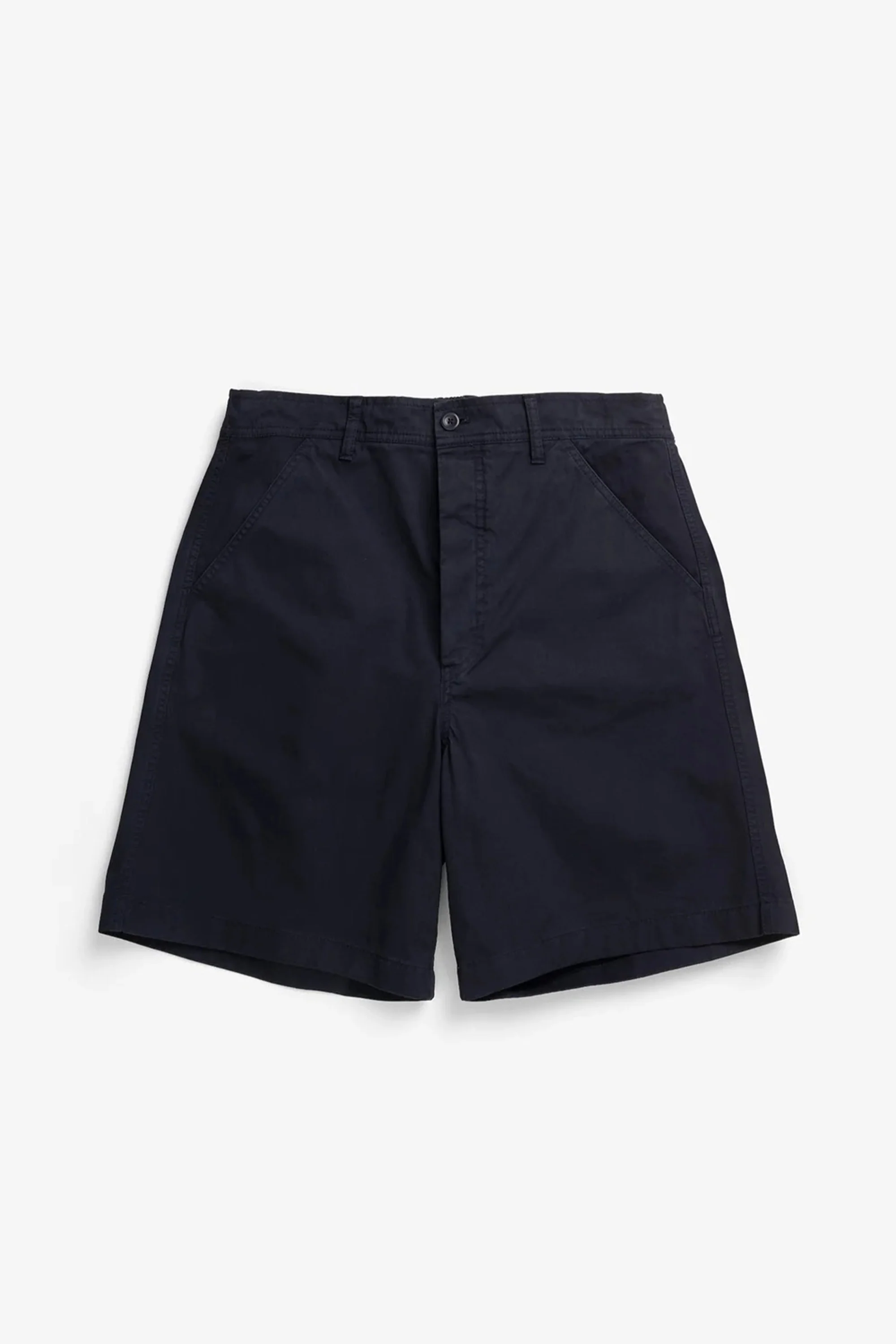 Kvitfjell Relaxed Cotton Twill Short Dark Navy - Image 2