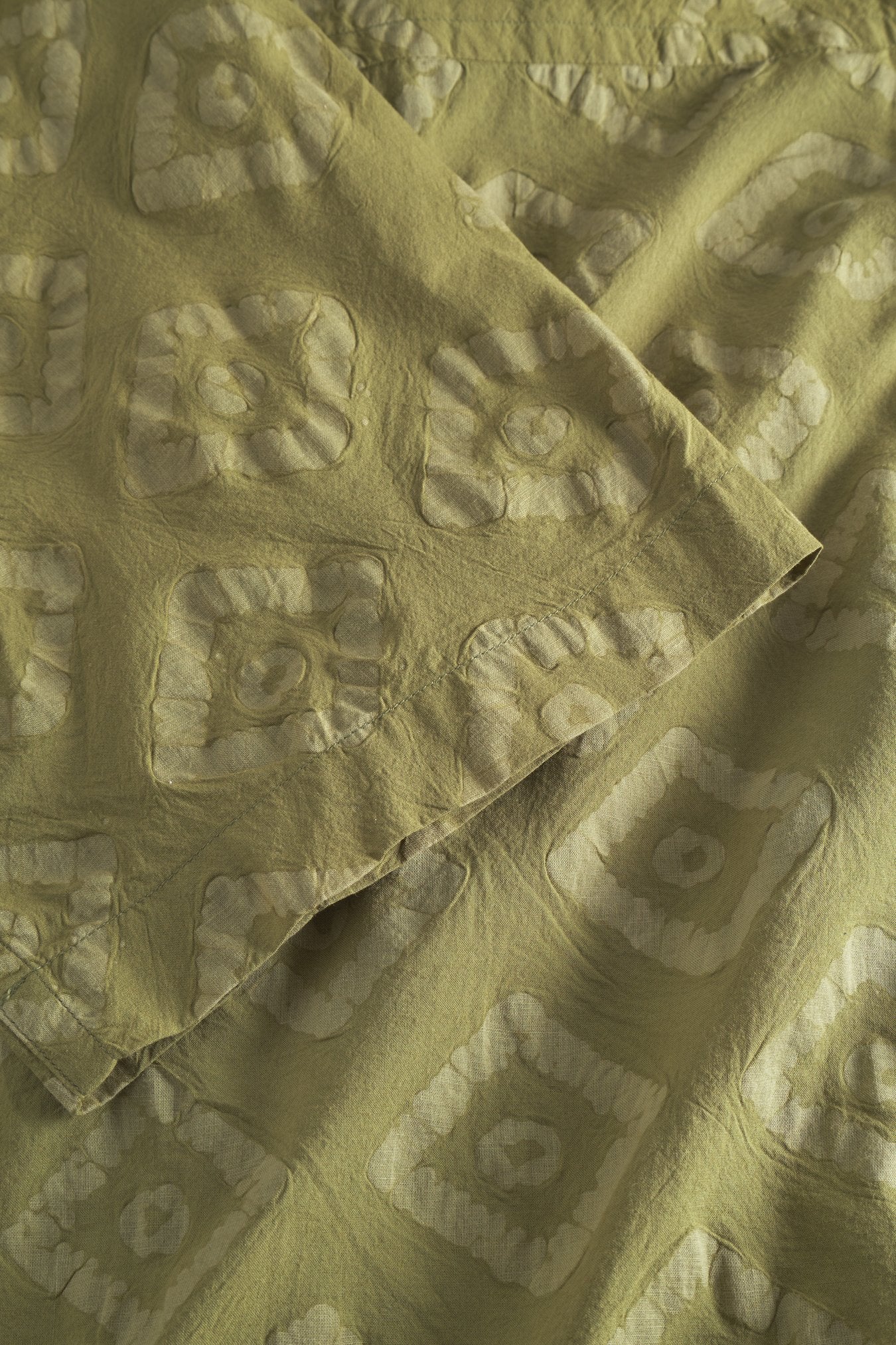 Mads Batik SS Shirt Moss Green - Image 6