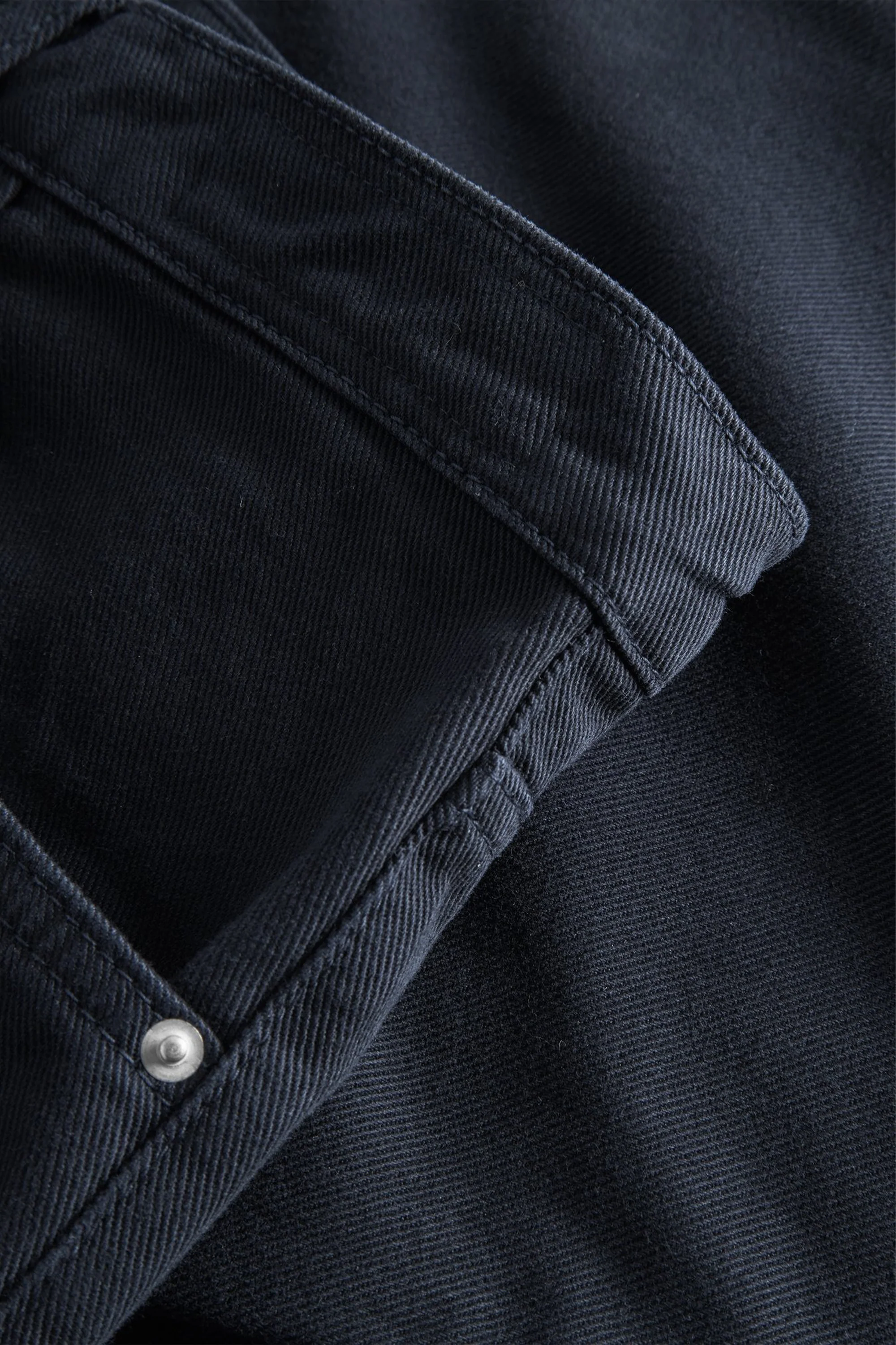 Mogens Relaxed 5 Pocket Heavy Twill Pants Dark Navy - Image 5