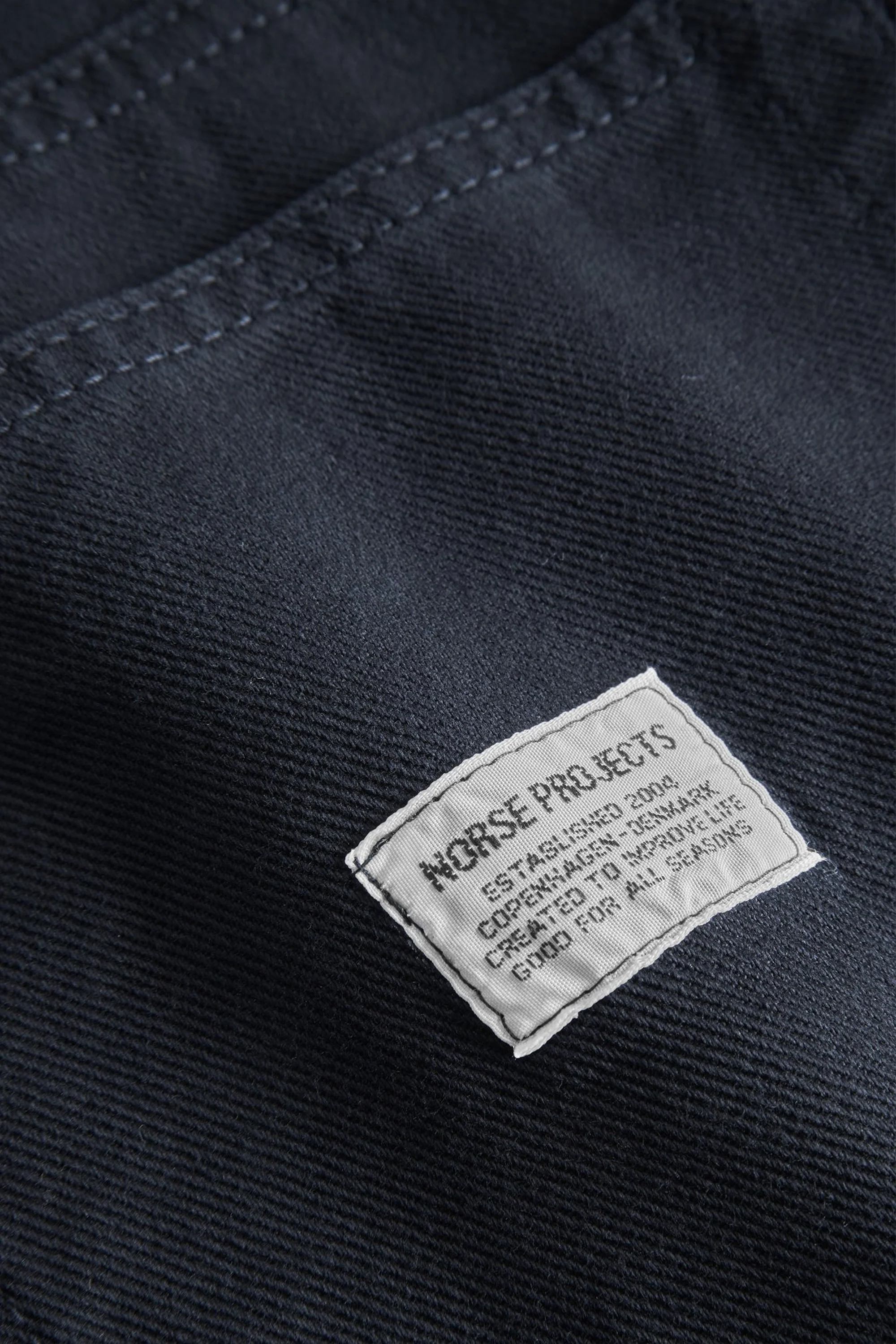 Mogens Relaxed 5 Pocket Heavy Twill Pants Dark Navy - Image 6