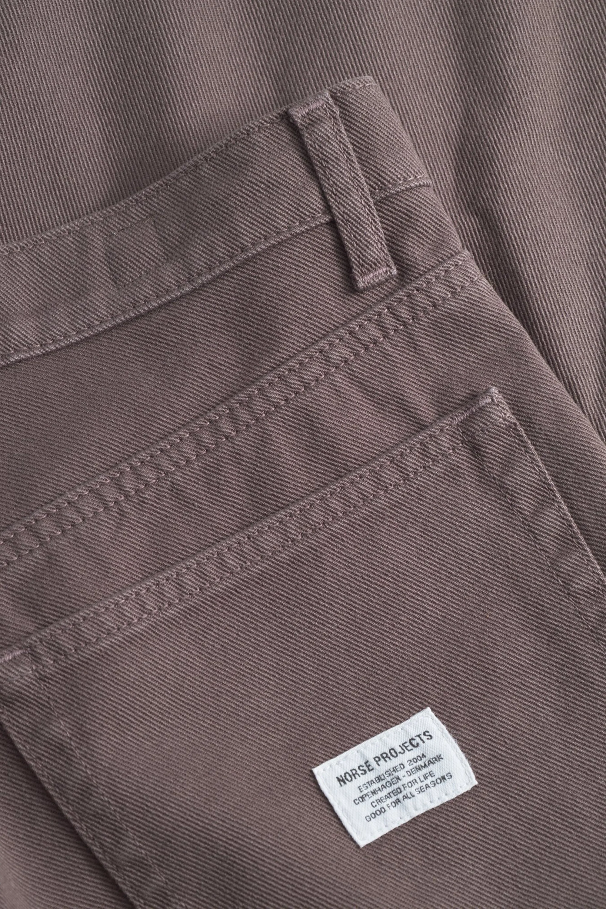 Mogens Relaxed 5 Pocket Heavy Twill Pants Seal Brown - Image 6