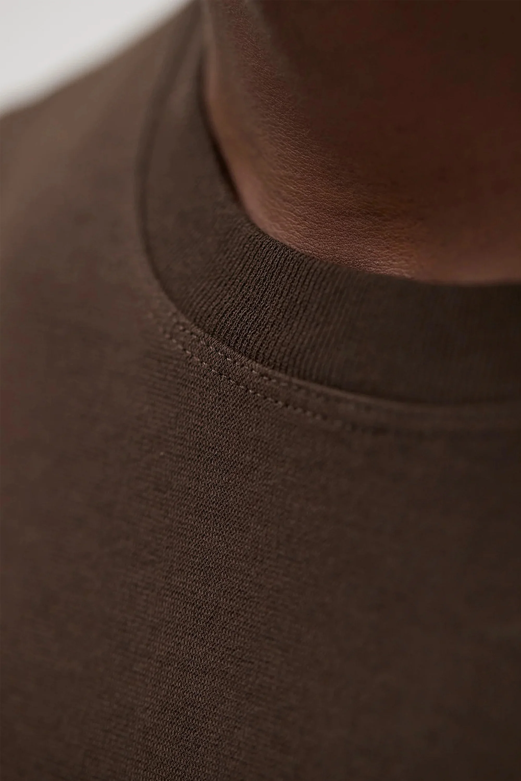 Nordborg Cotton Crepe T-Shirt Delicioso Brown - Image 4