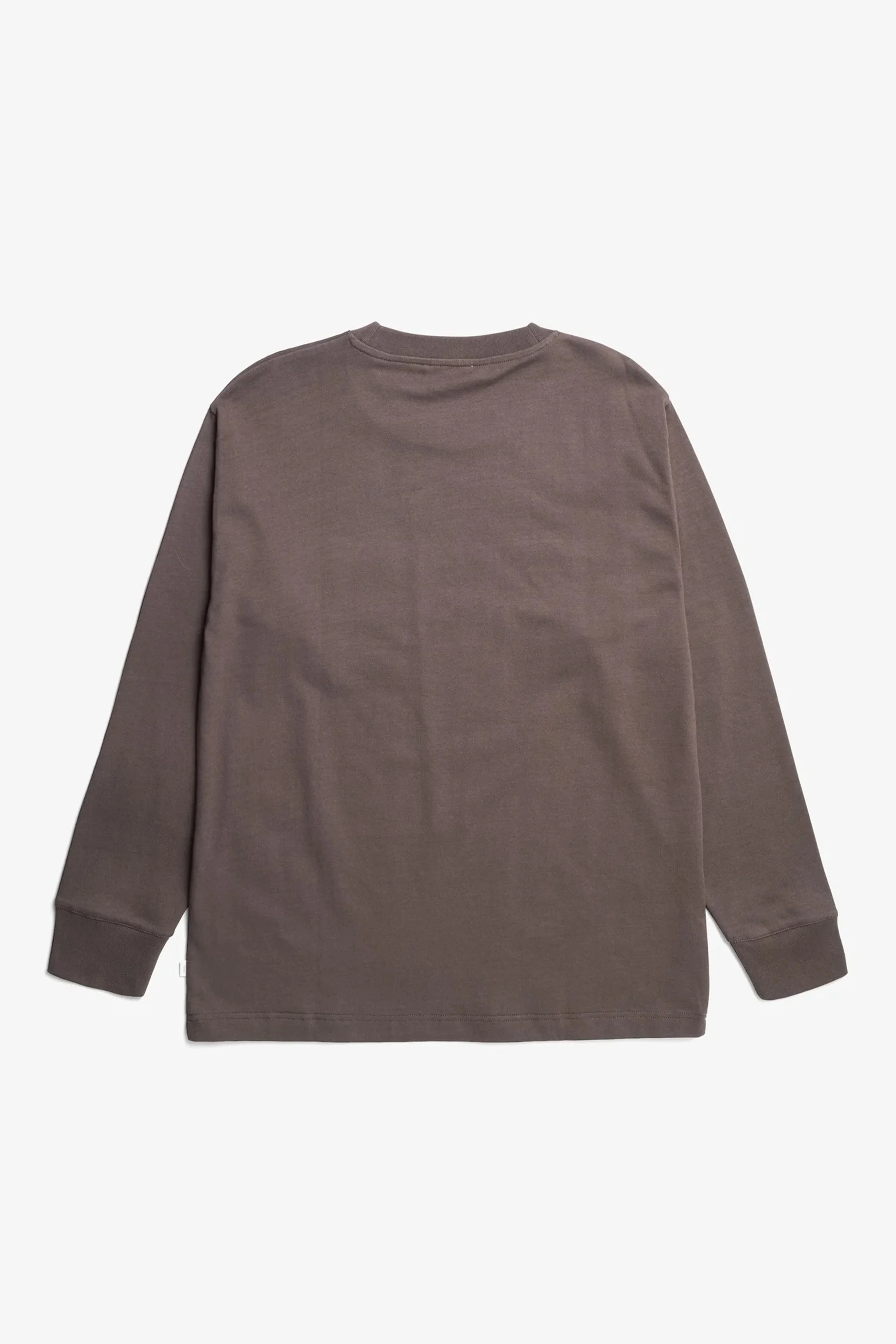 Norse Standard Heavy Loose LS T-Shirt Seal Brown - Image 4