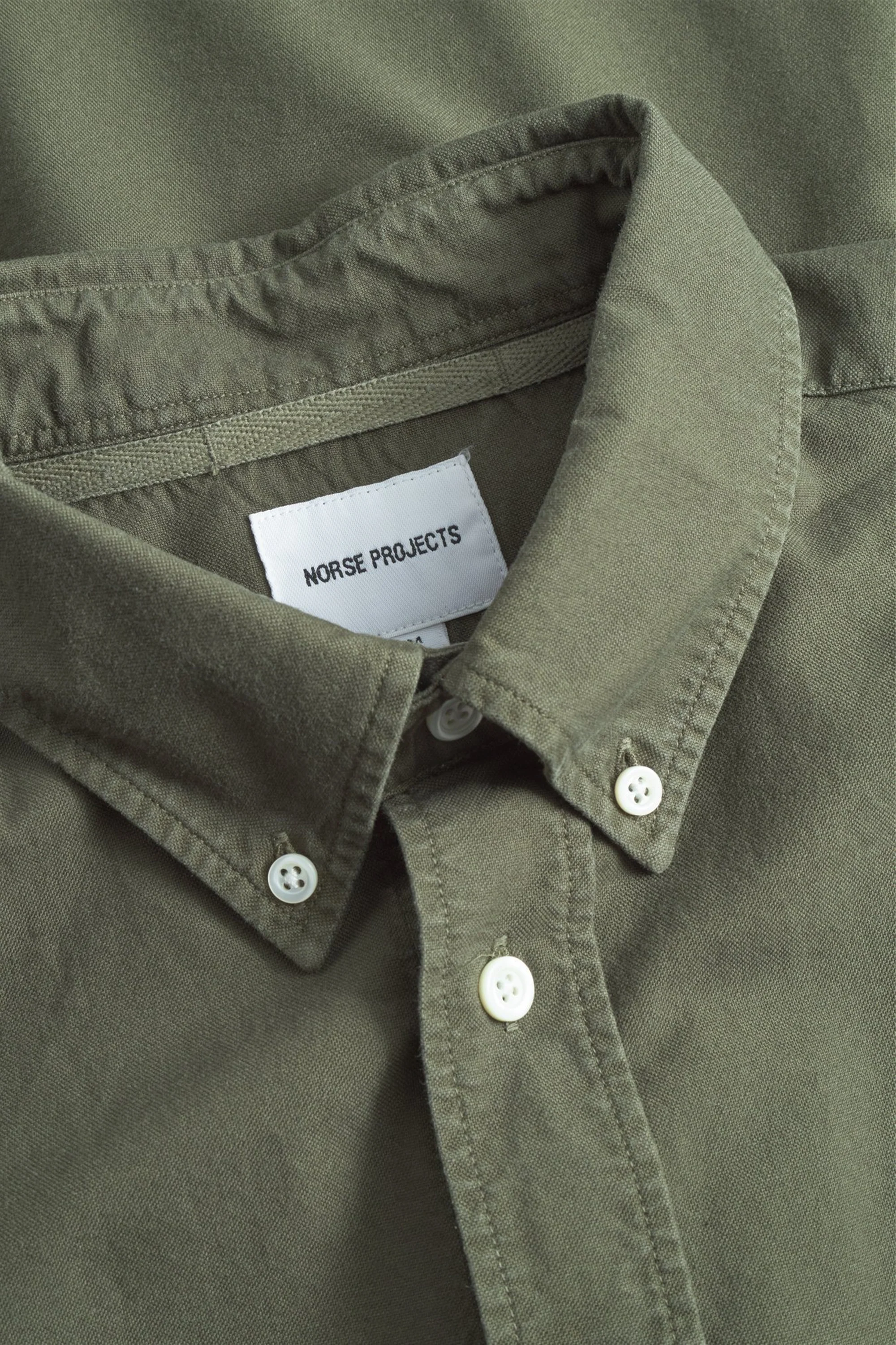 Ole Oversized GMD Oxford Shirt Olive Night - Image 3
