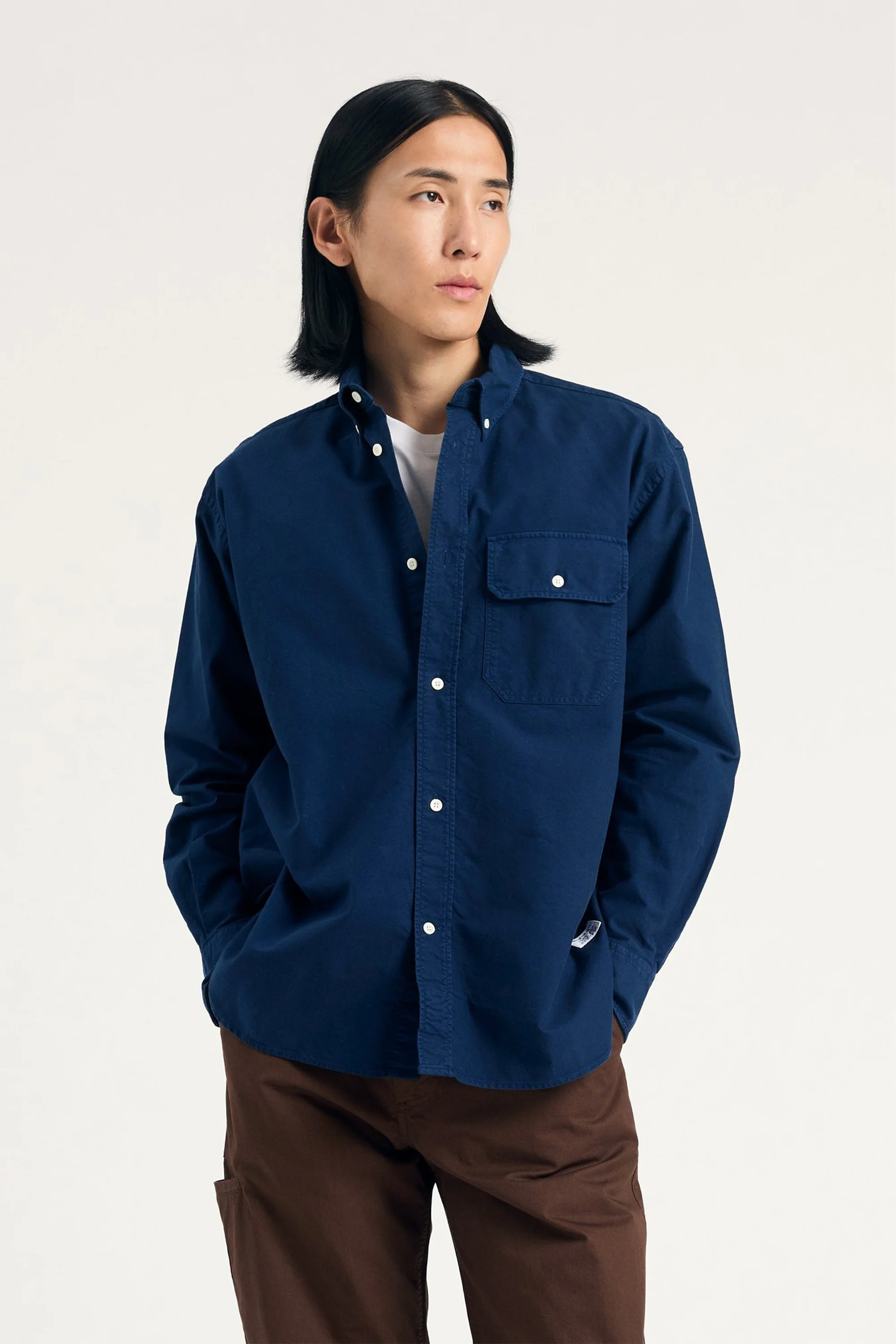Ole Oversized GMD Oxford Shirt Workwear Blue - Image 2
