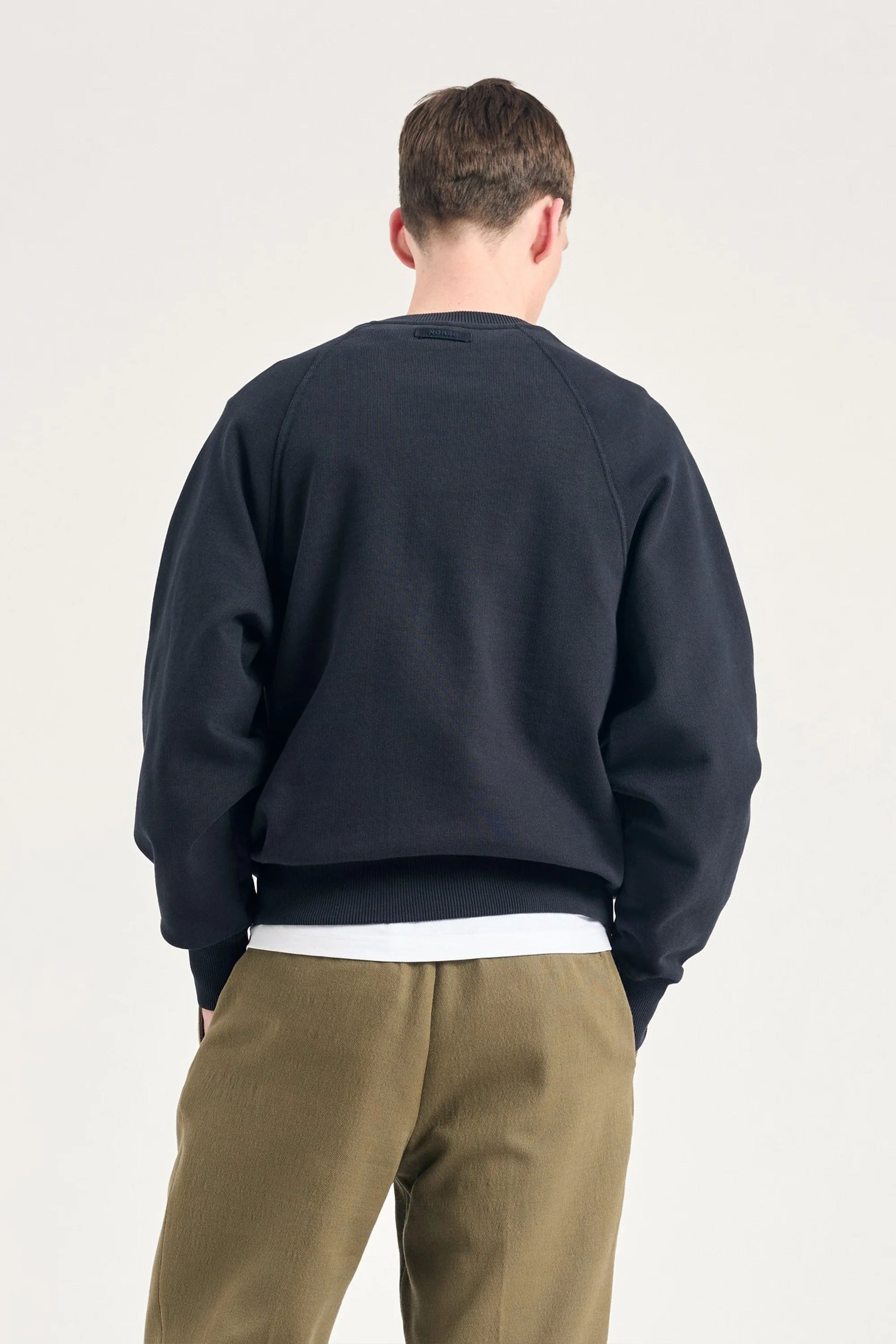 Tyr Relaxed Organic Loopback Raglan Crew Sweatshirt Dark Navy - Image 3