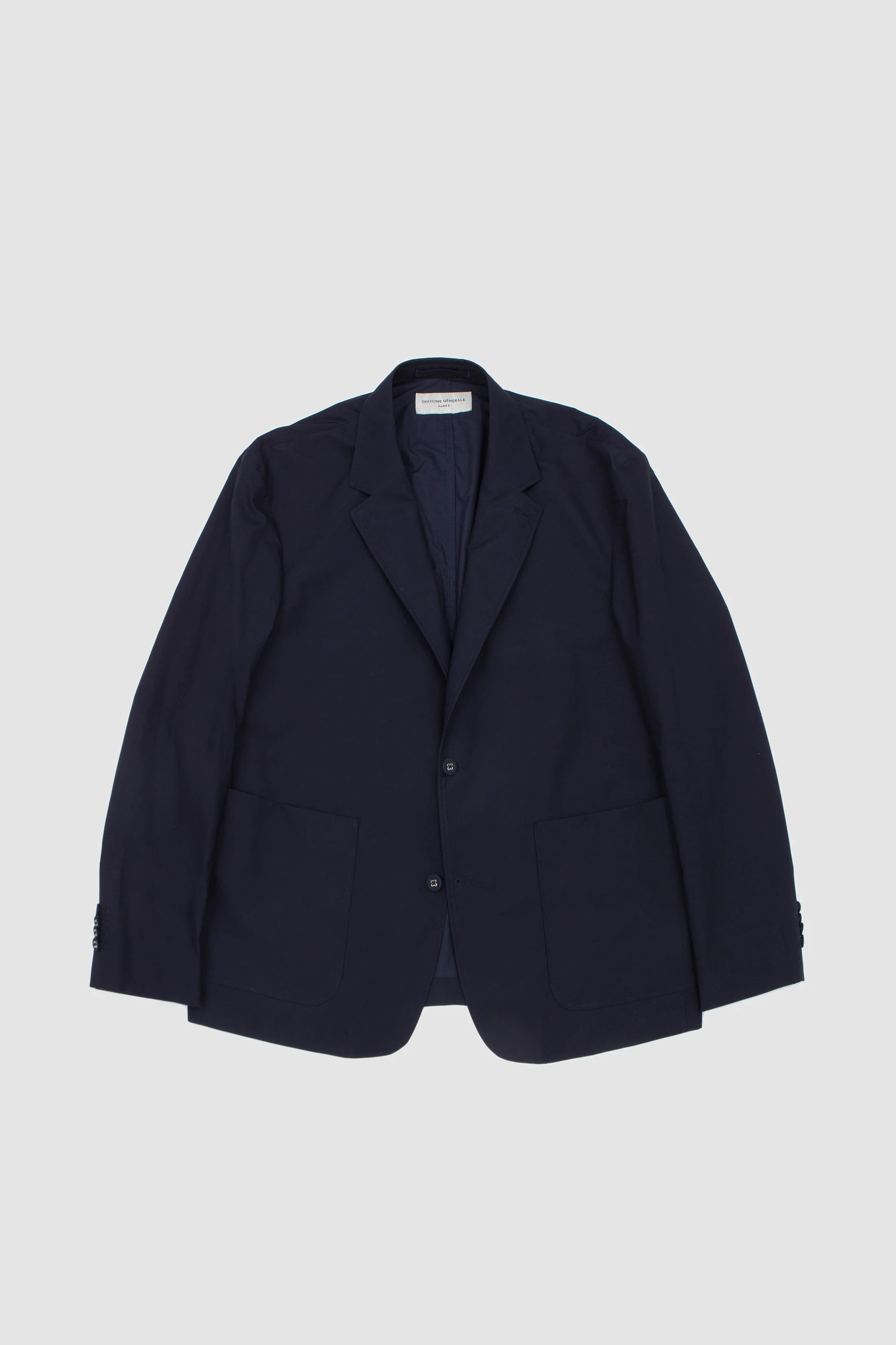 Cyril Poplin Jacket Navy Ink