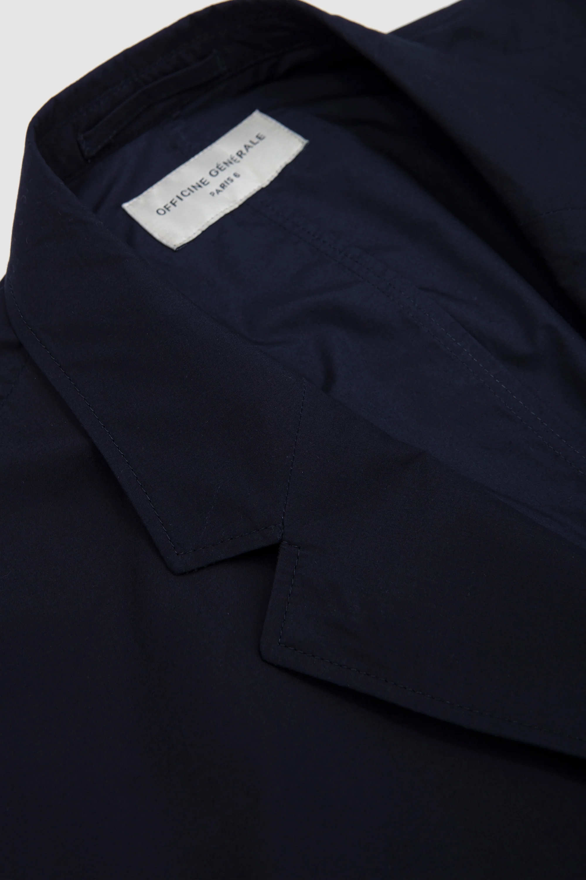 Cyril Poplin Jacket Navy Ink - Image 3