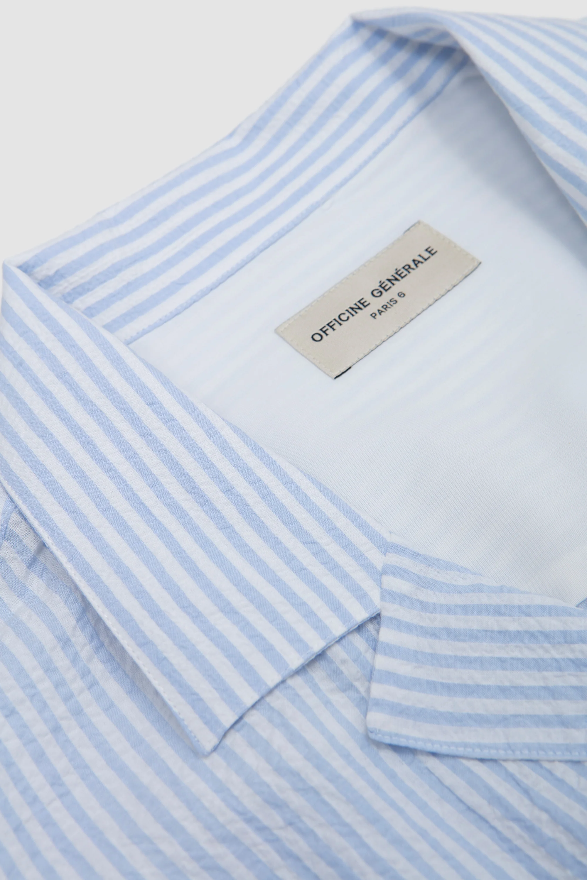 Lony Striped Shirt White/ Dream Blue - Image 3
