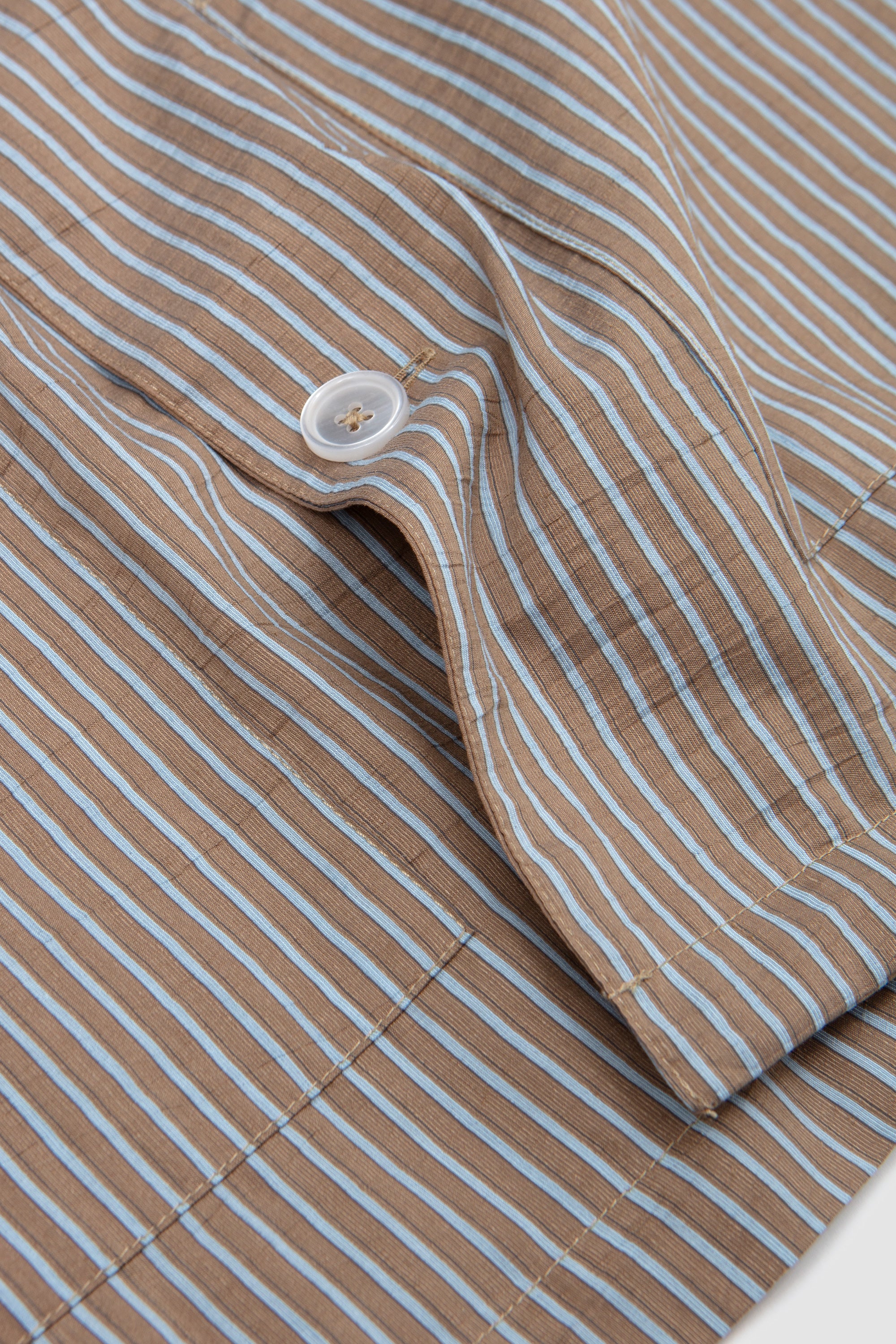 Sheldon Wrinkle Stripe Jacket Ginger/ Dream Blue - Image 4