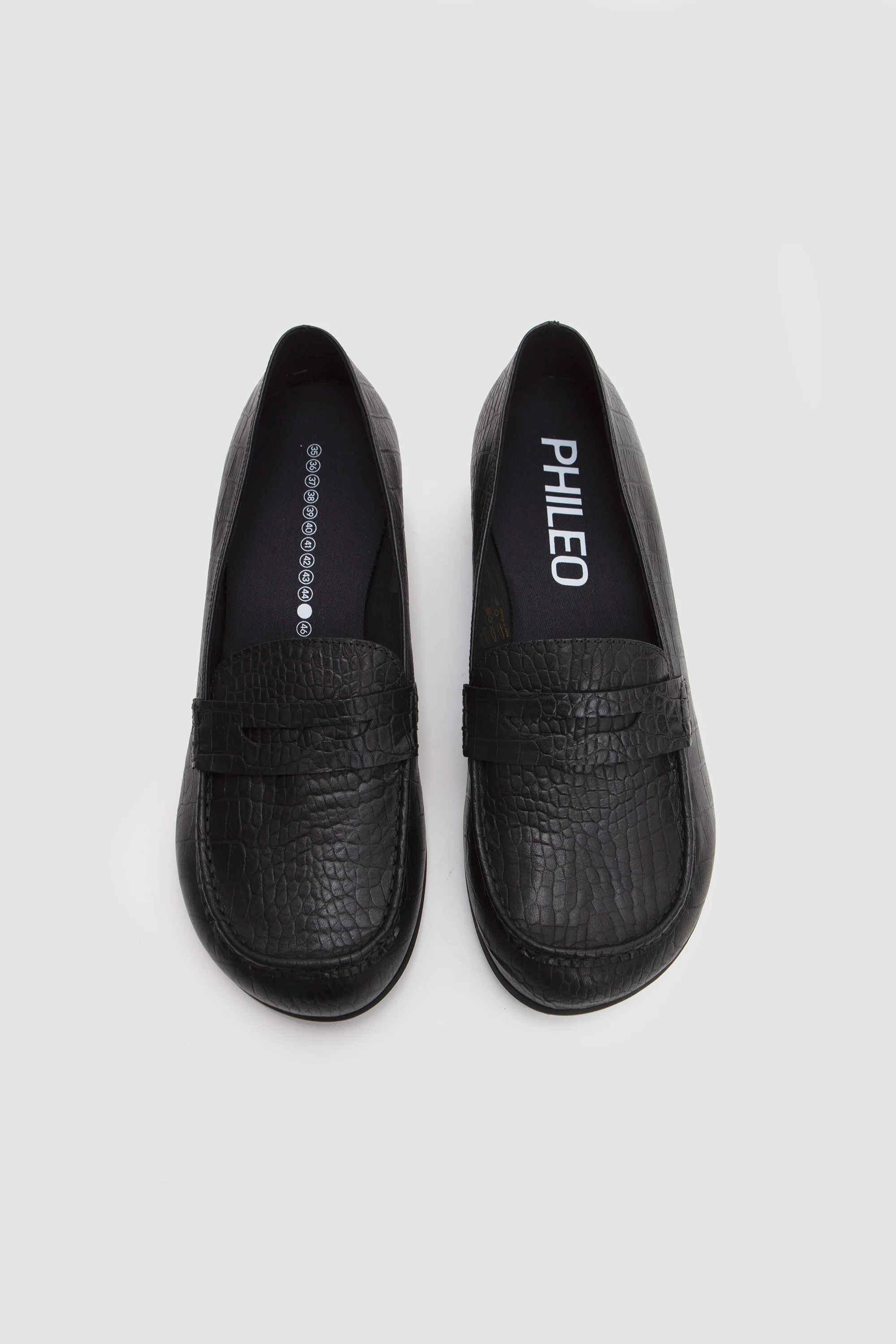 079 Mocassin Crocodile Black - Image 4
