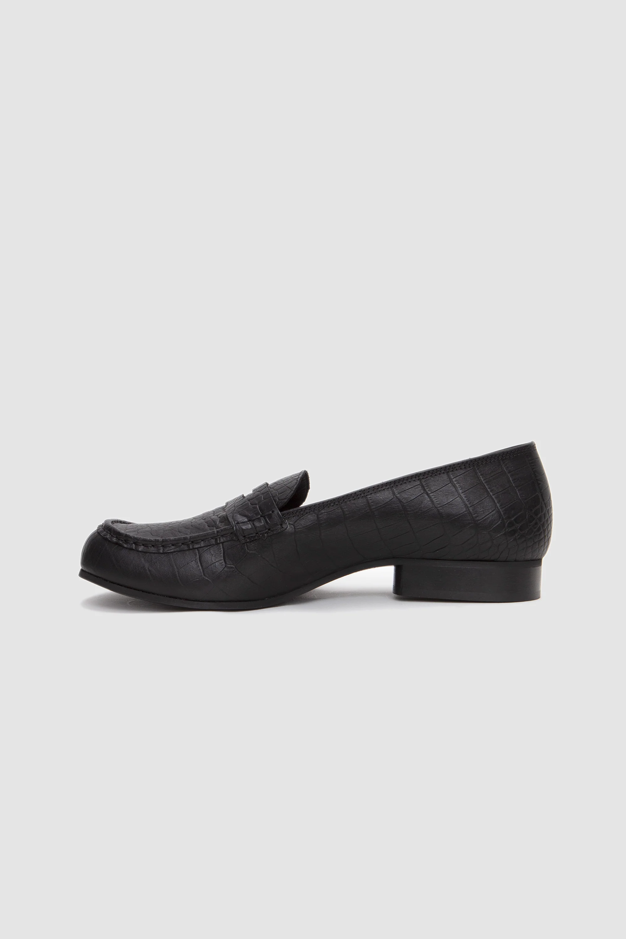 079 Mocassin Crocodile Black - Image 5