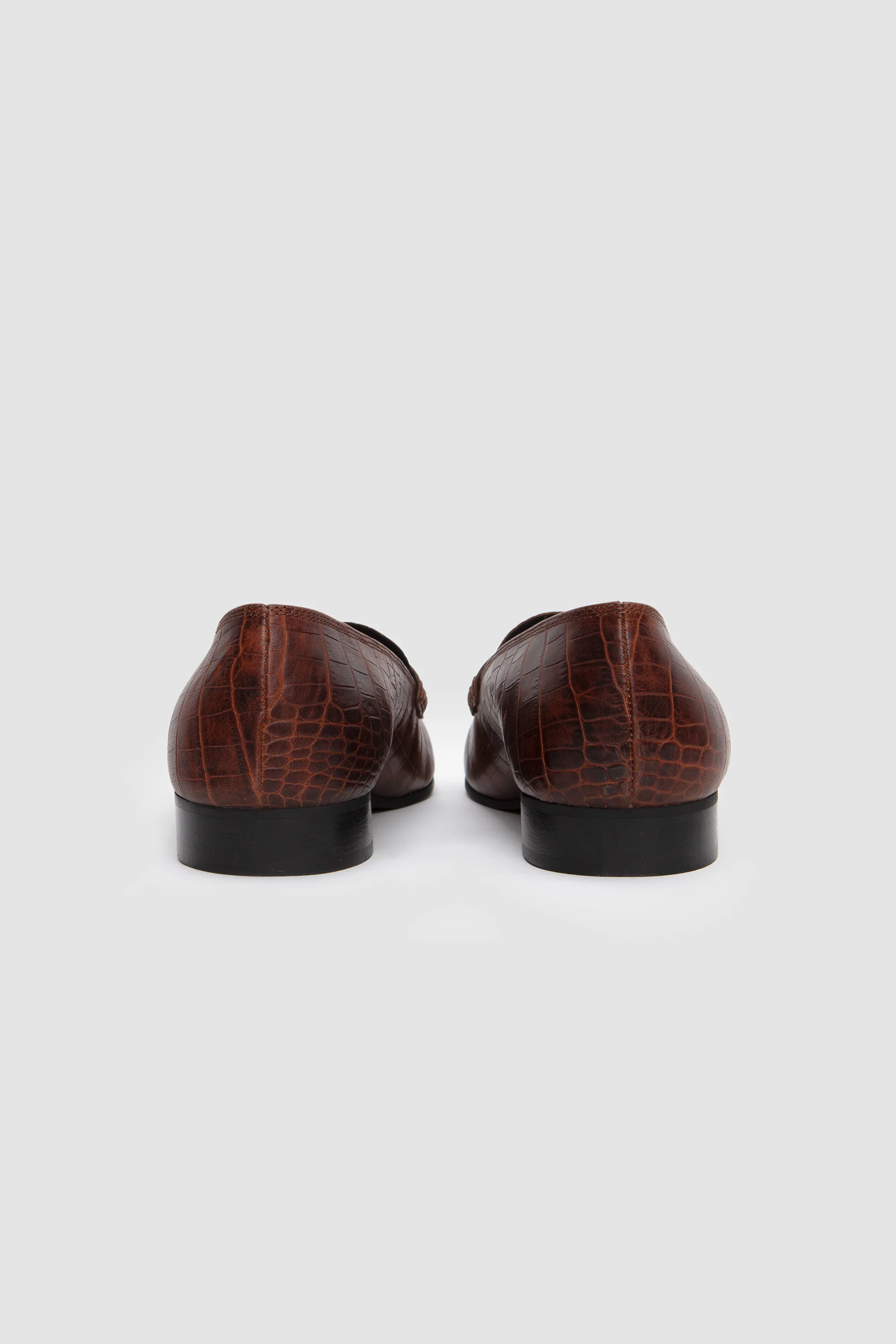 079 Mocassin Crocodile Mud Brown - Image 7