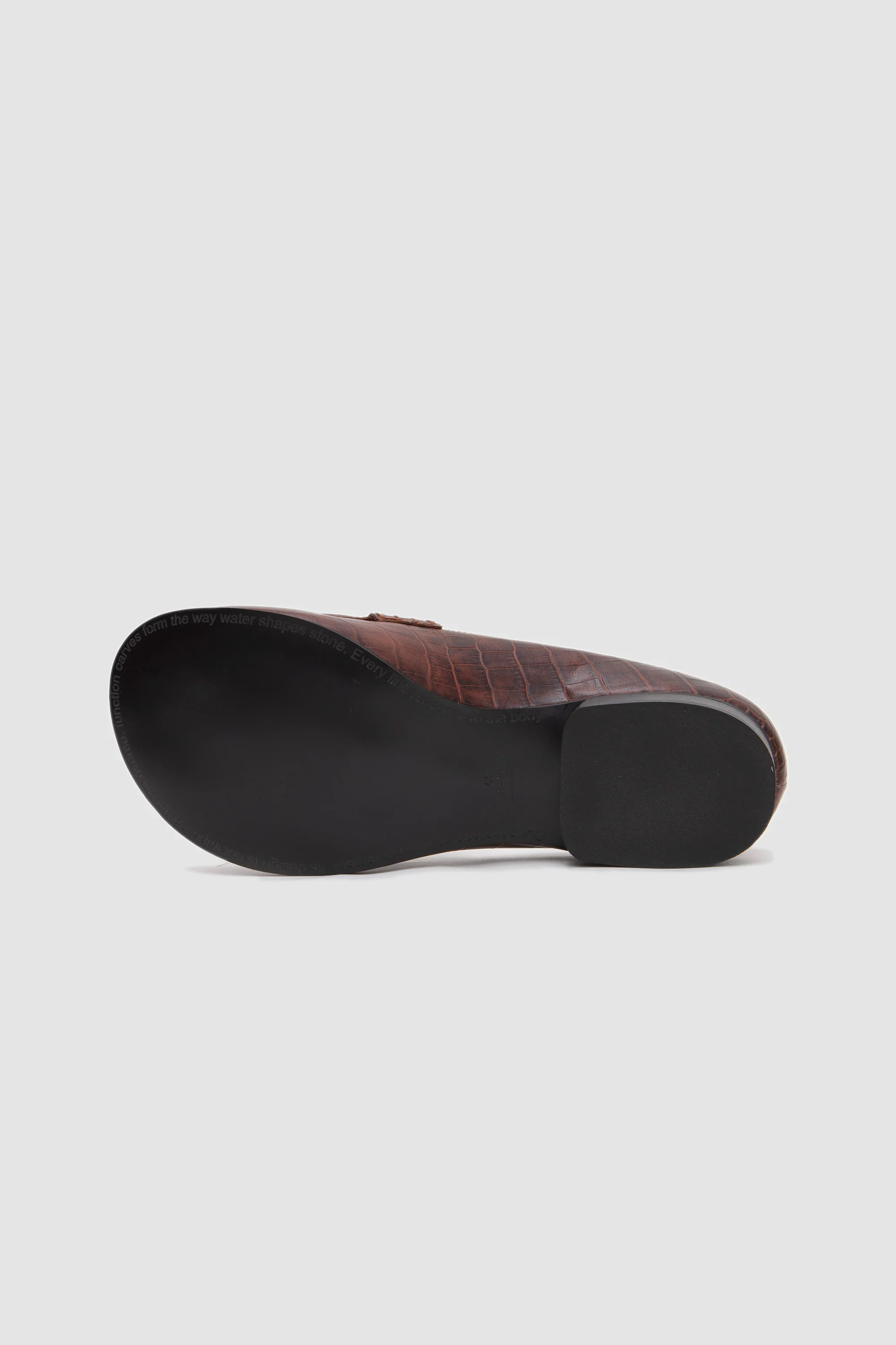 079 Mocassin Crocodile Mud Brown - Image 8