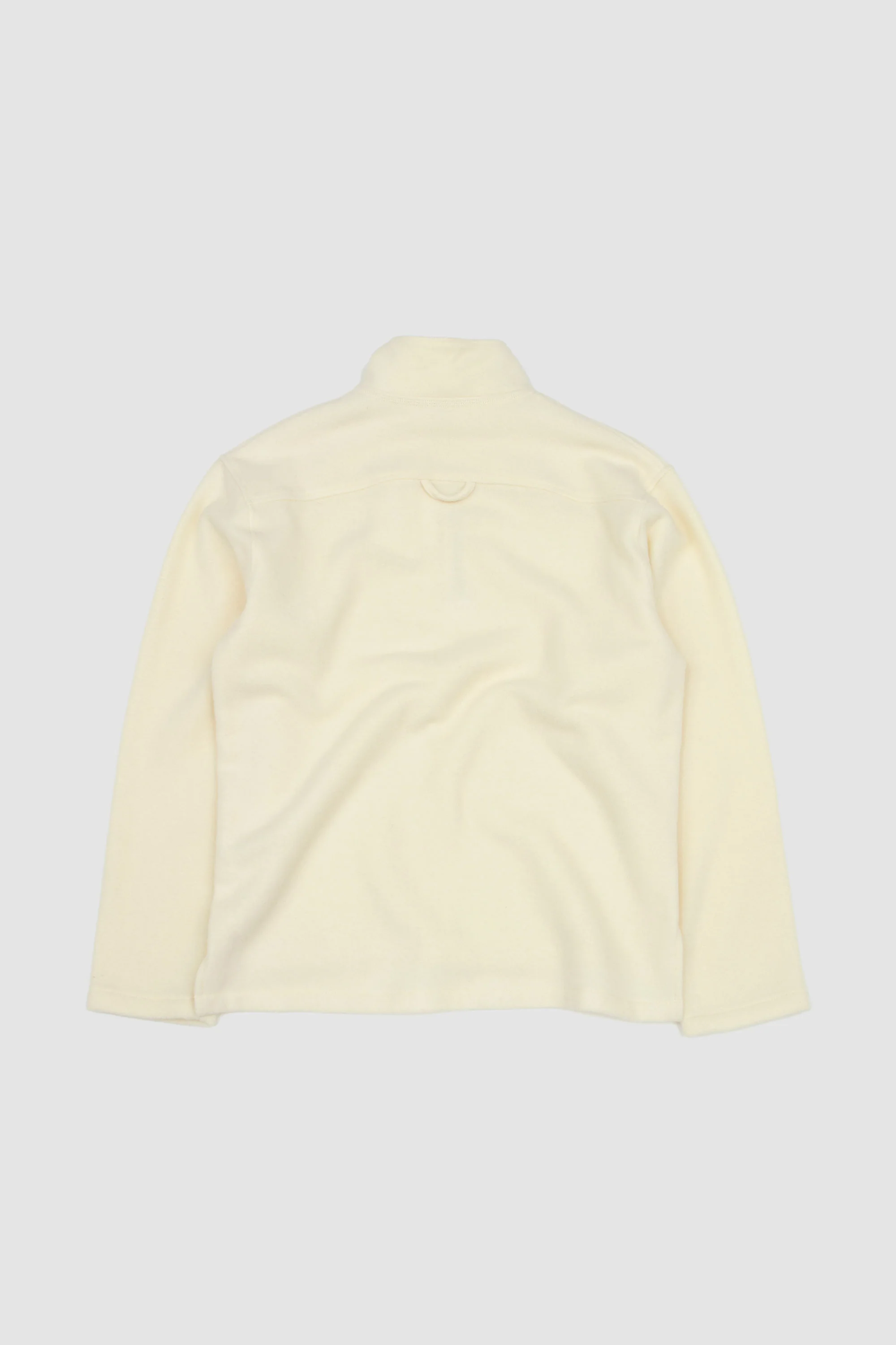 Natural Fleece Polo White - Image 5