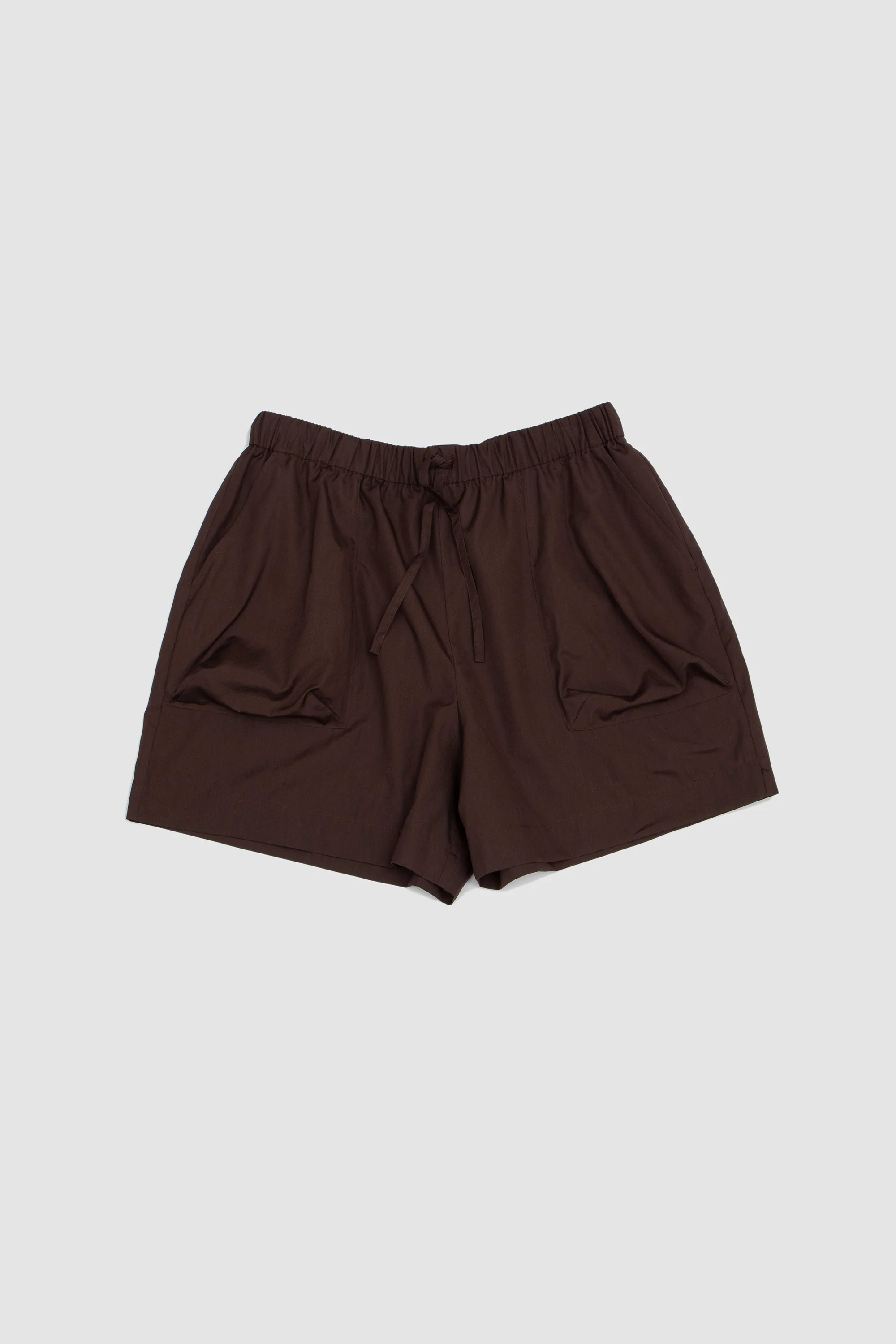 Cargo Pocket Drawstring Shorts Chocolate - Image 4
