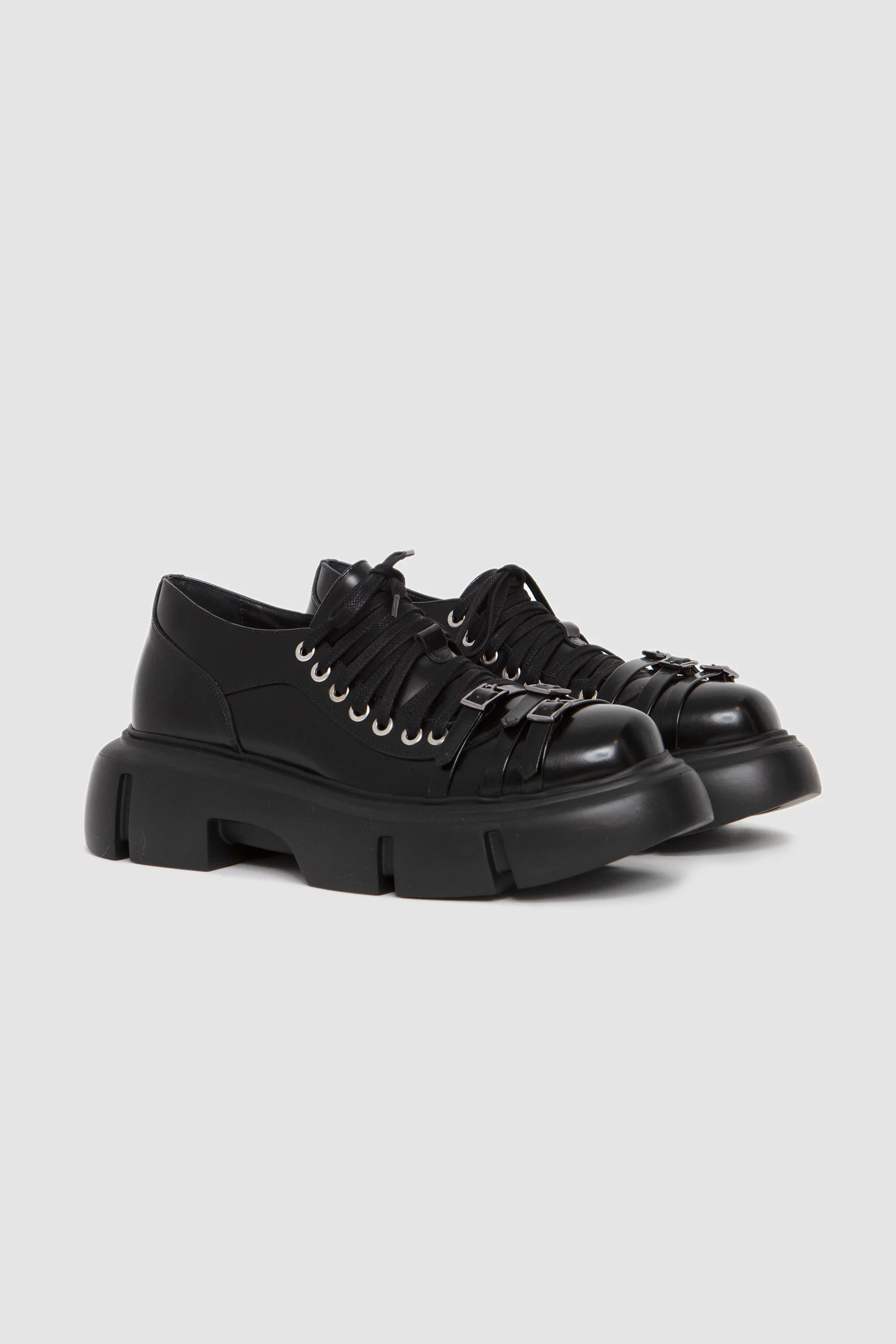 Low Platform Buckle Boot Black - Image 3