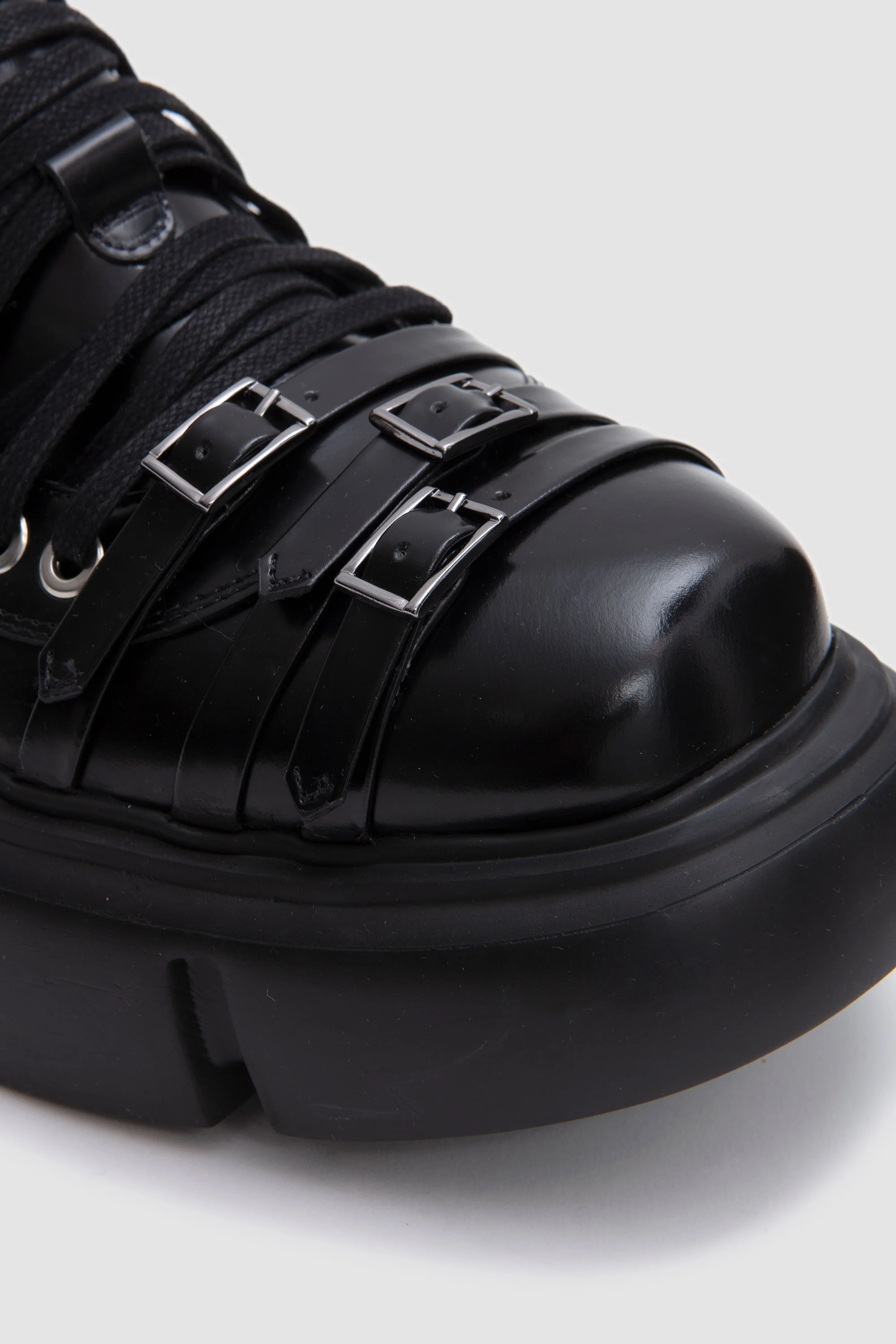 Low Platform Buckle Boot Black - Image 6