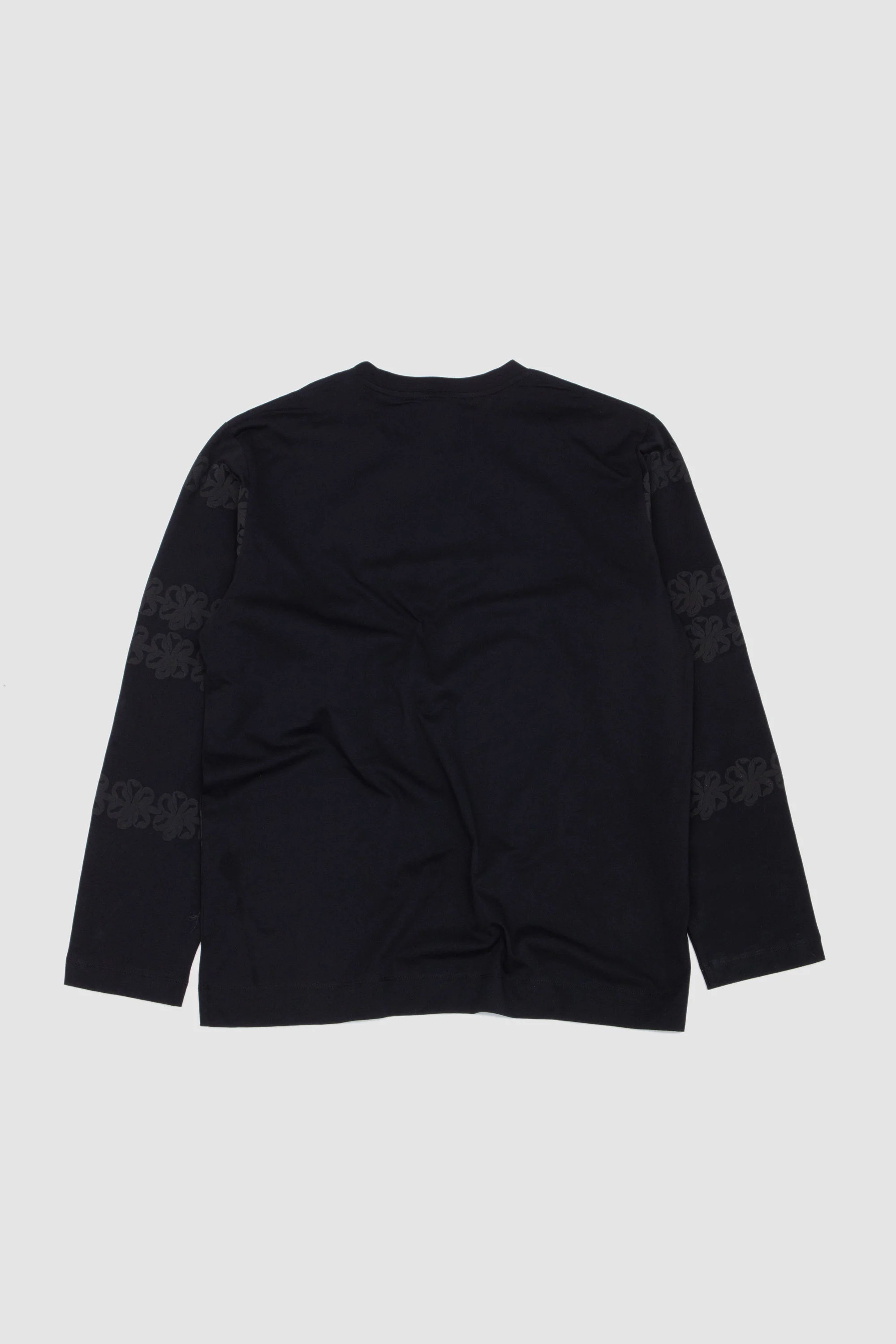 Ribbon Daisy Chain Print T-Shirt Black/ Black - Image 5