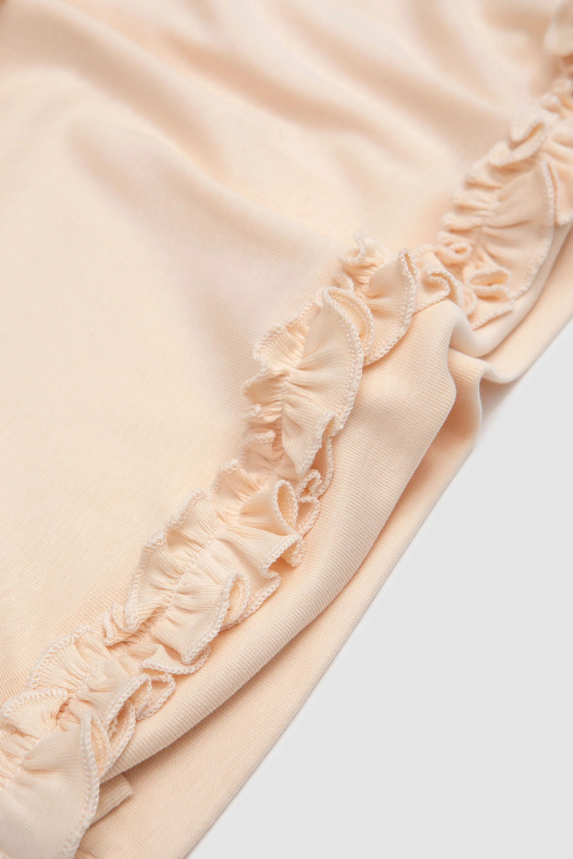 Ruffle Frill Tank Top Nude - Image 5