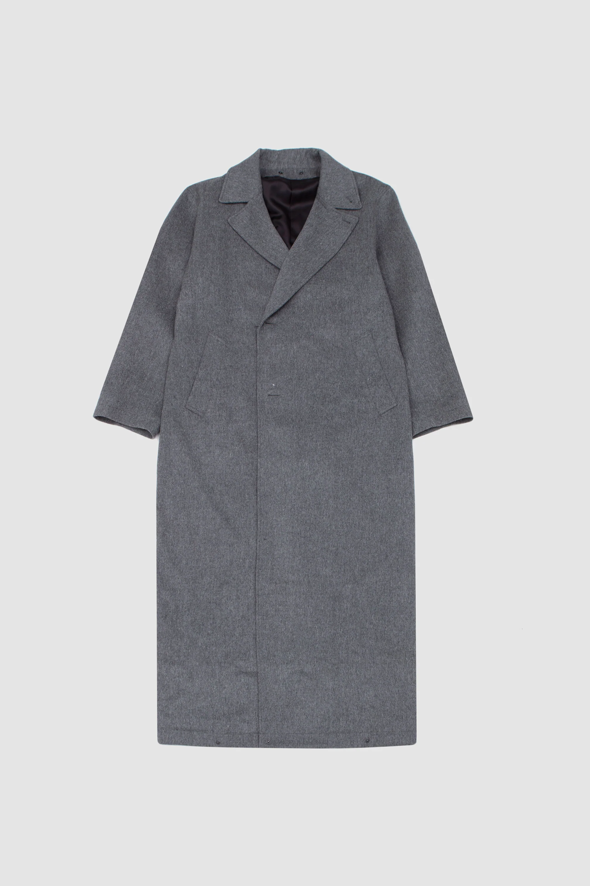 Oversized Layered Combination Coat Grey - Image 10