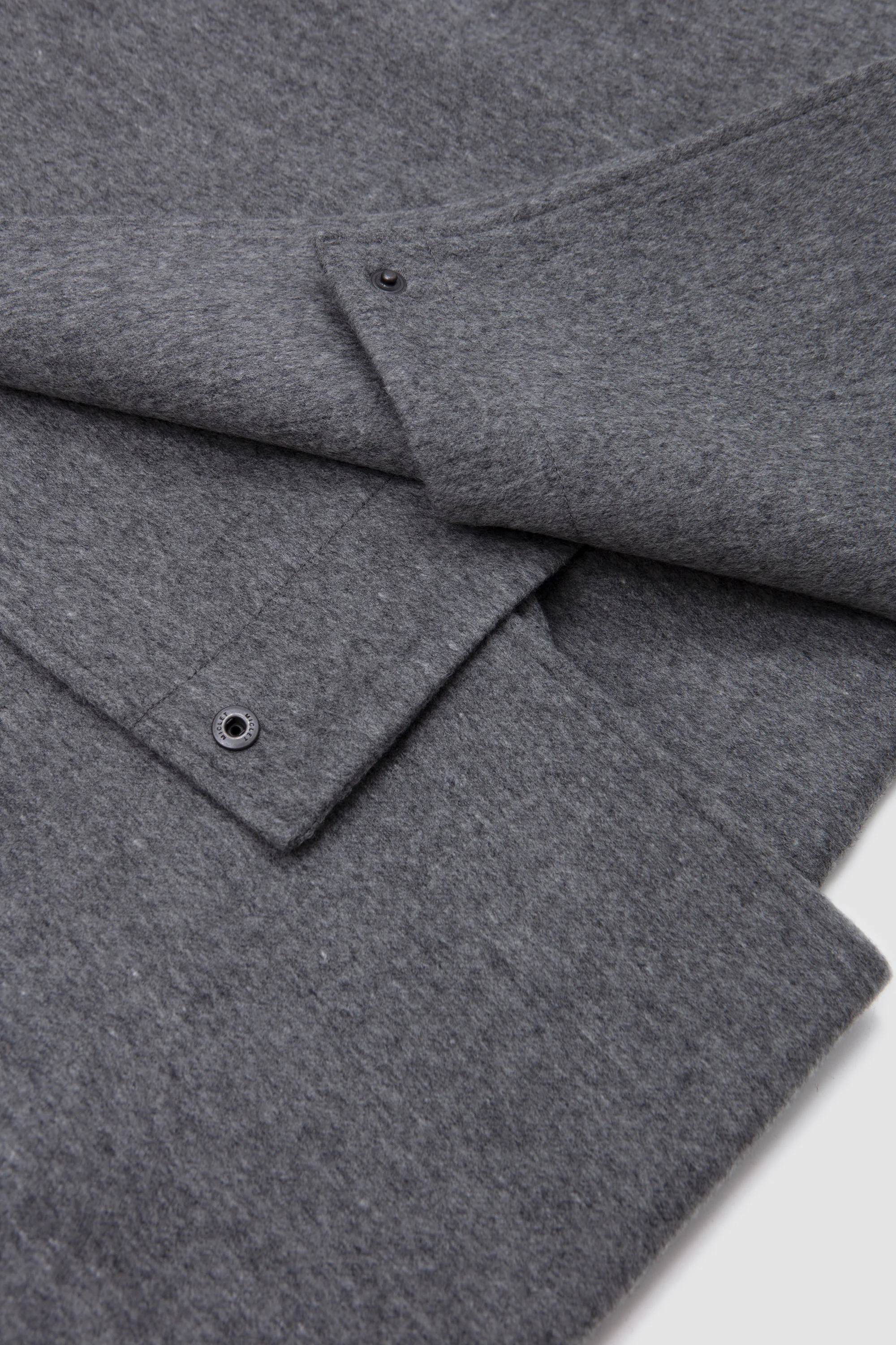 Oversized Layered Combination Coat Grey - Image 5