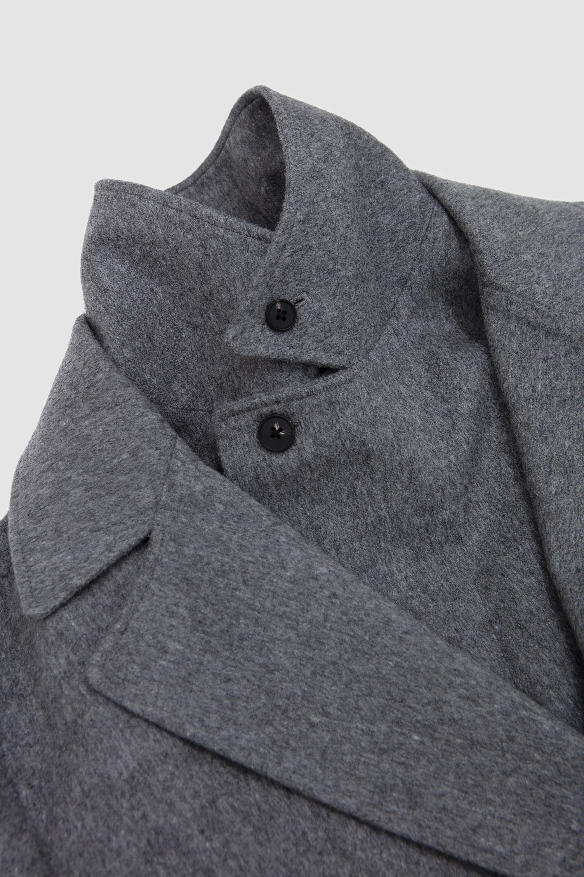 Oversized Layered Combination Coat Grey - Image 7