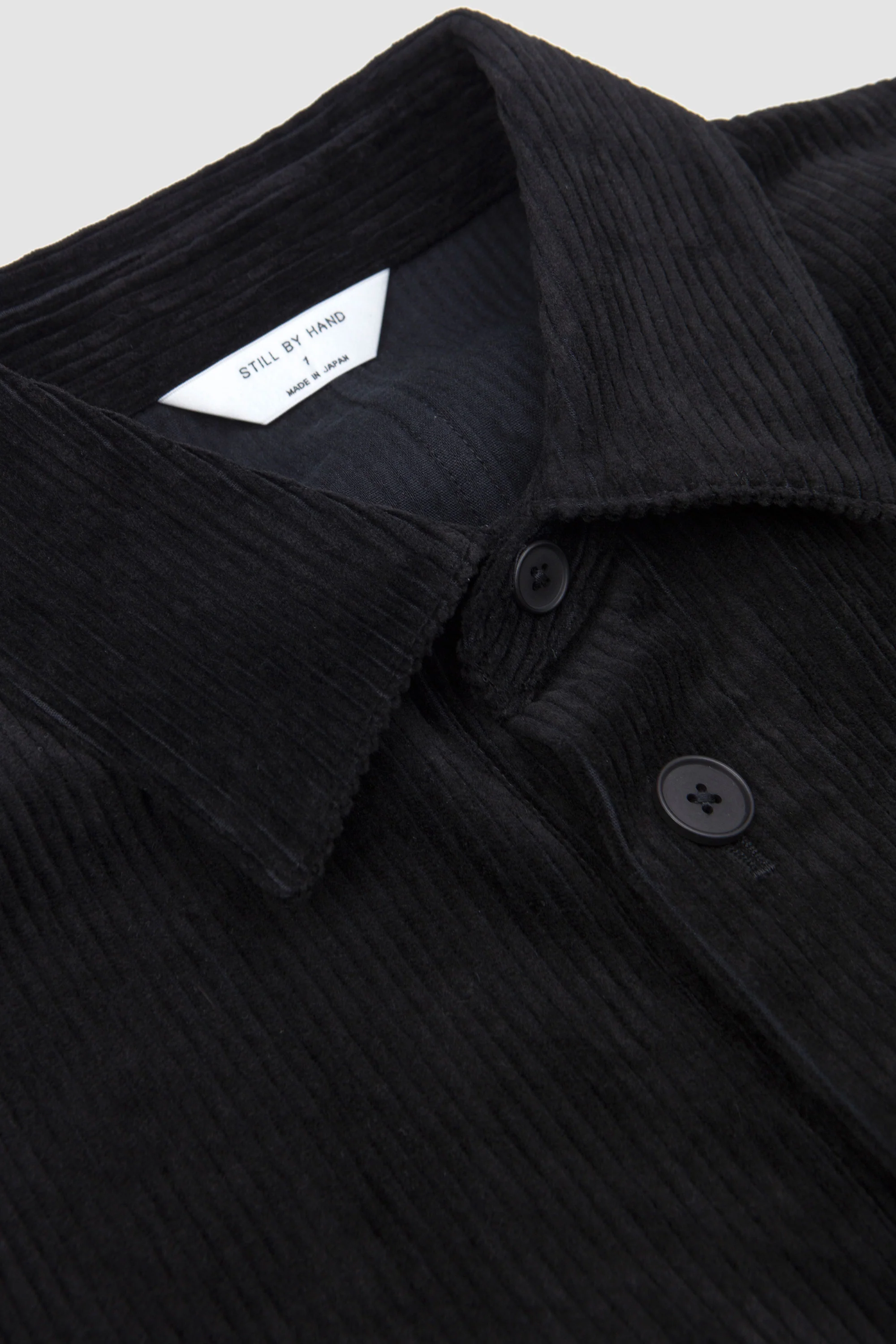 Corduroy Shirt Jacket Black - Image 3