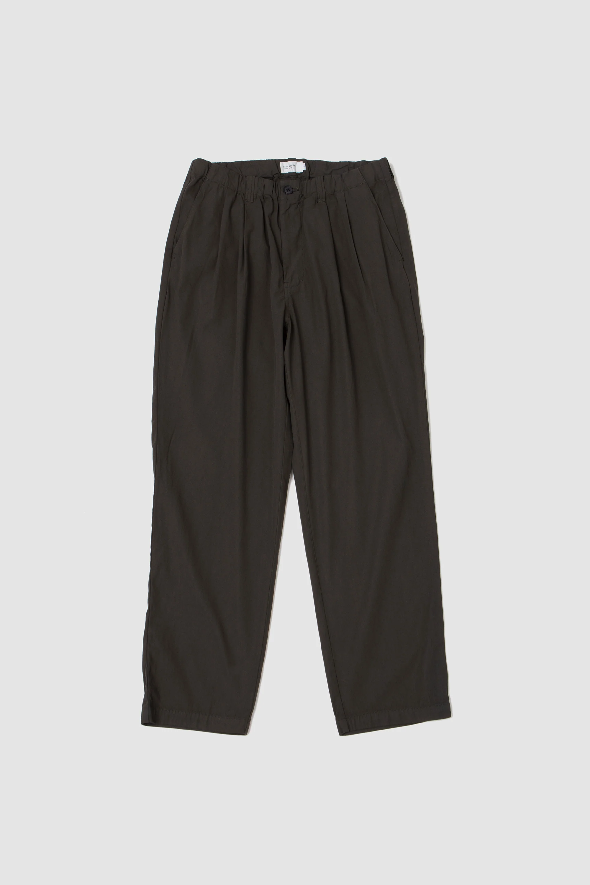 Garment-Dye 2 Pleat Pants Dark Olive - Image 2