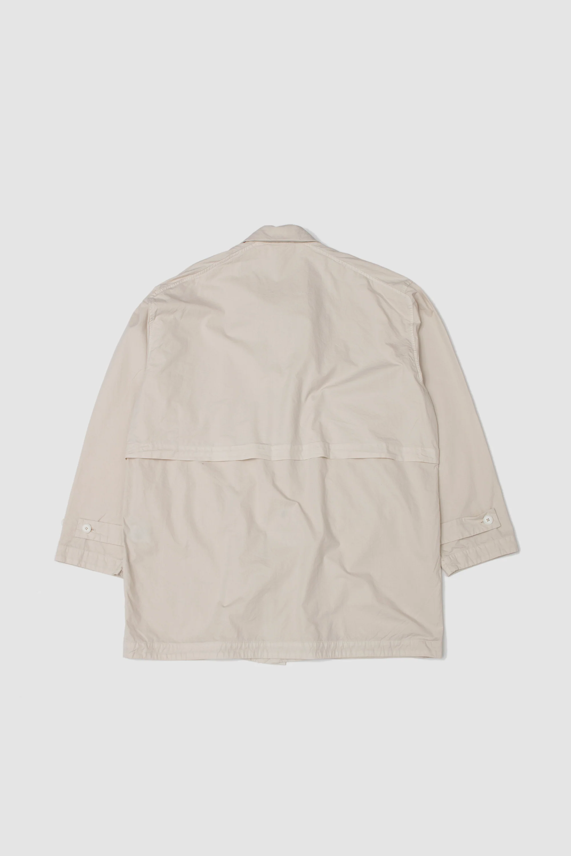 Garment-Dye Half Coat Ecru - Image 5