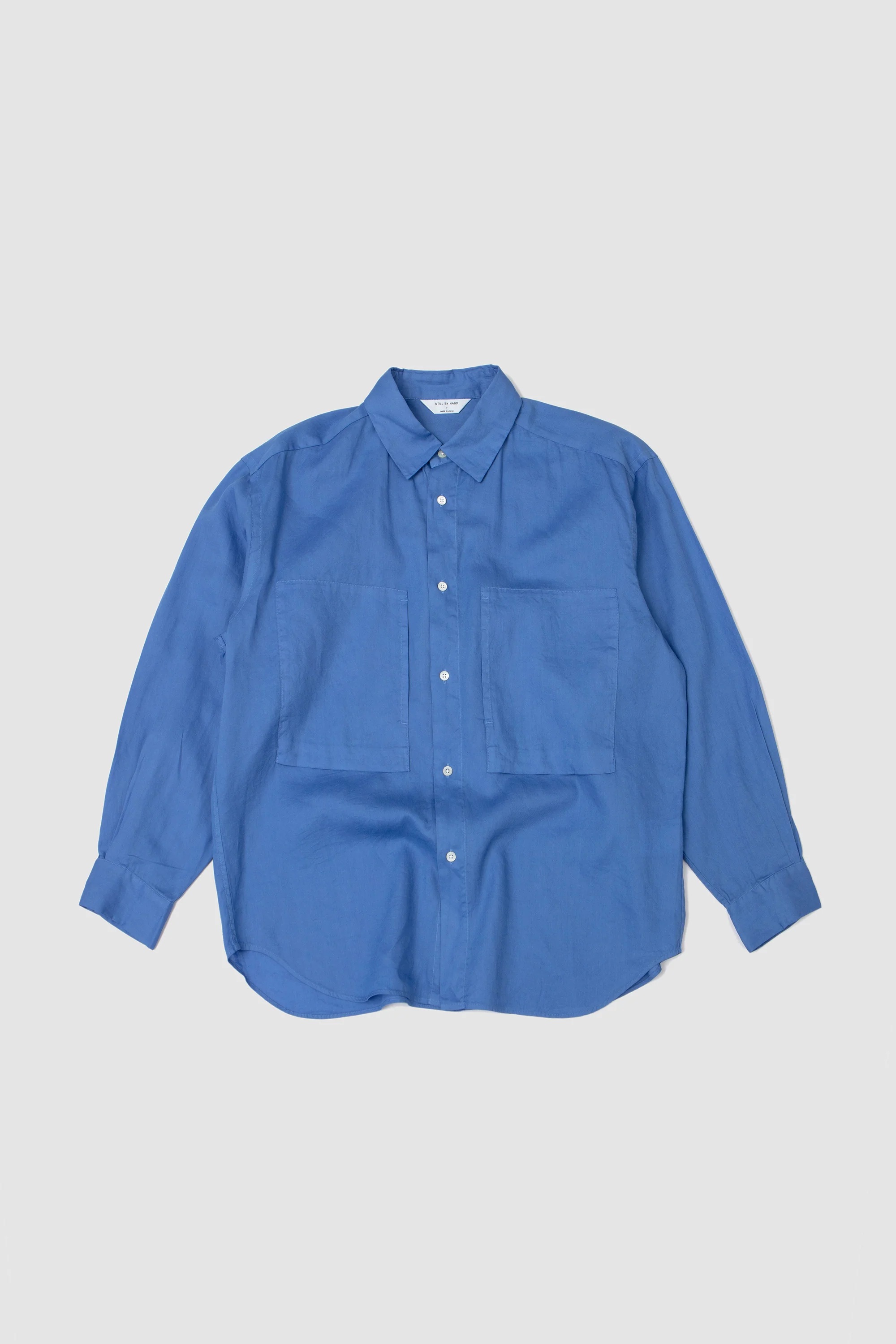 Garment-Dye Over Shirt Sky Blue