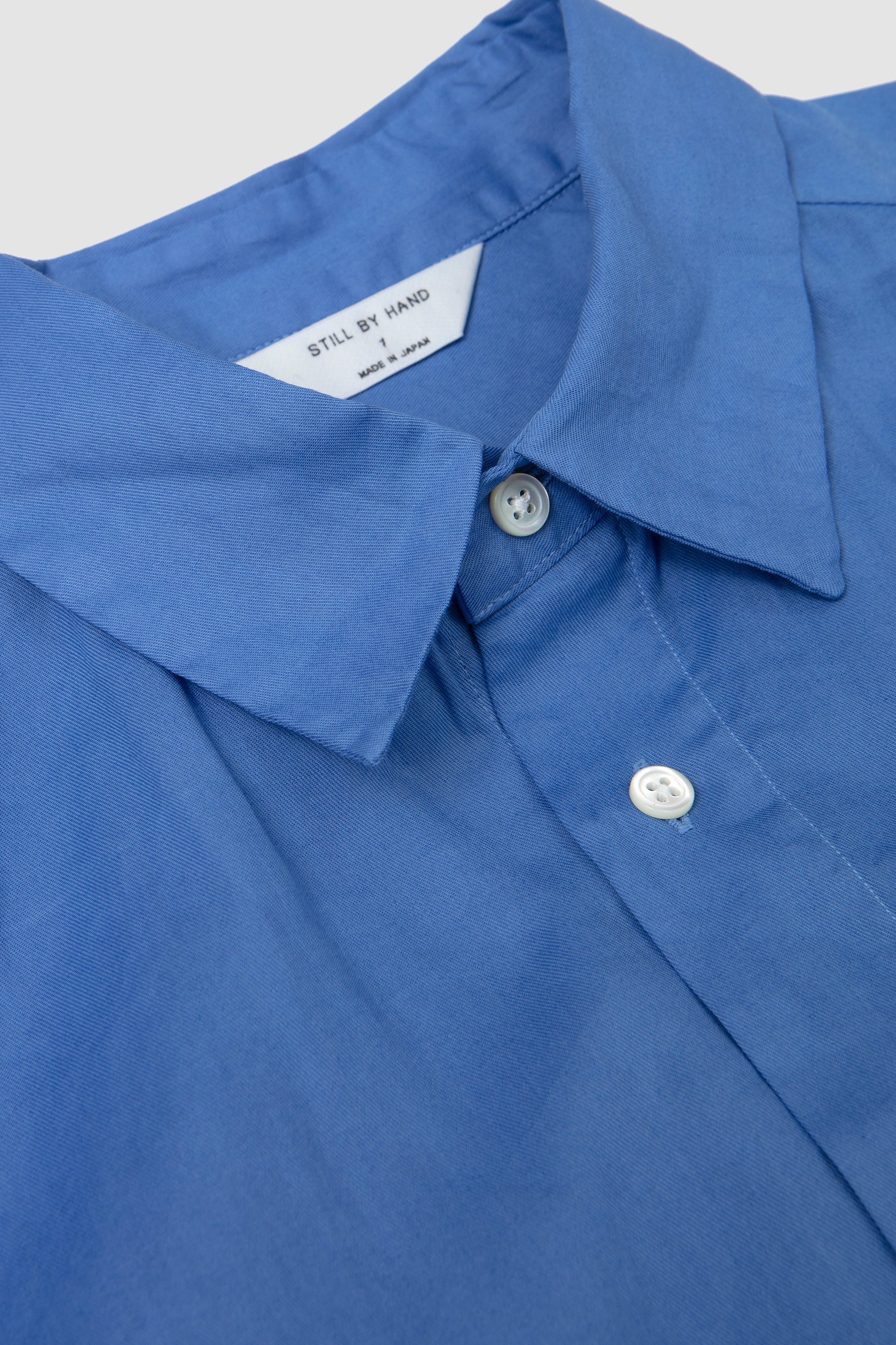 Garment-Dye Over Shirt Sky Blue - Image 3