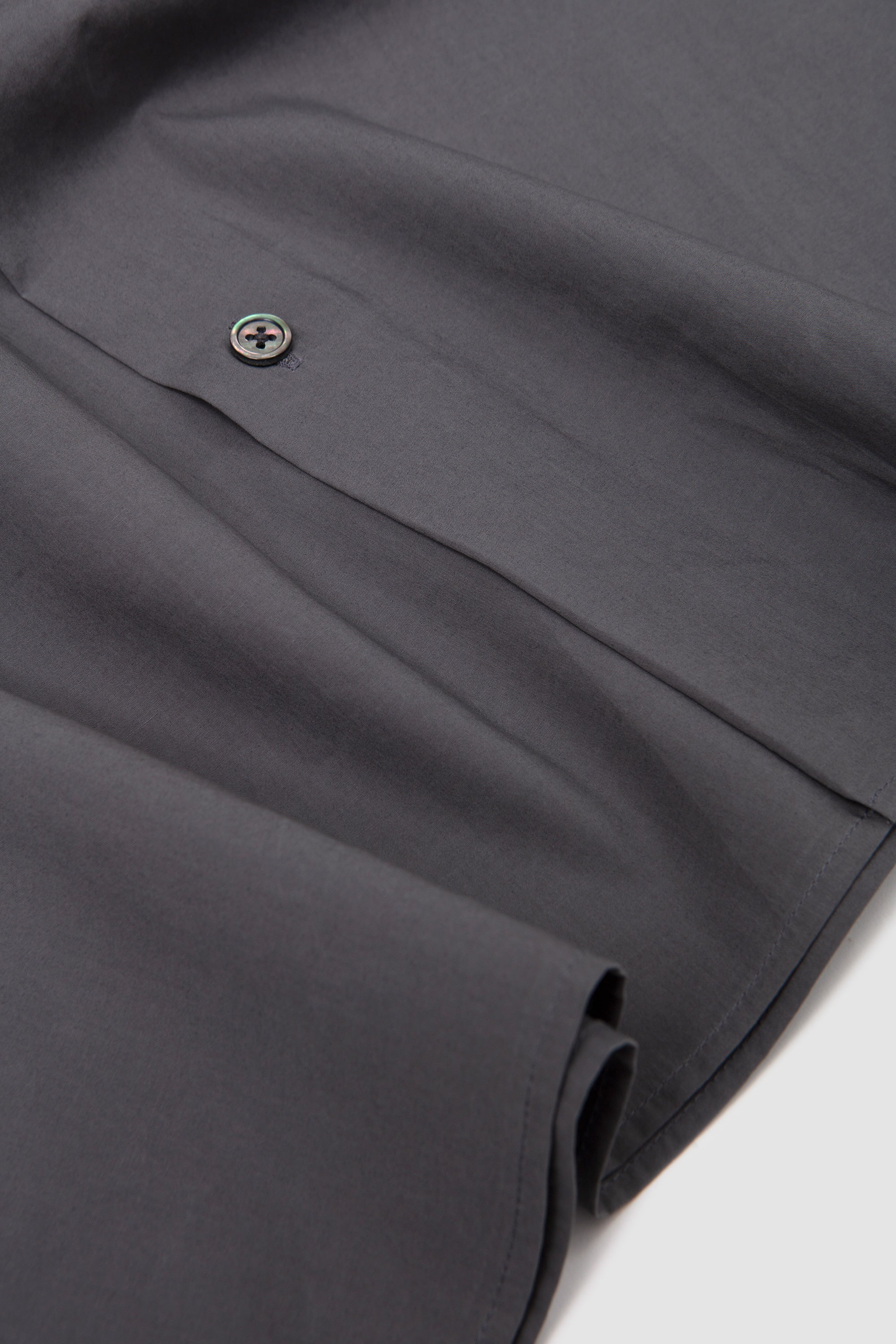 Half Sleeve Cotton Shirt Grey - Image 4