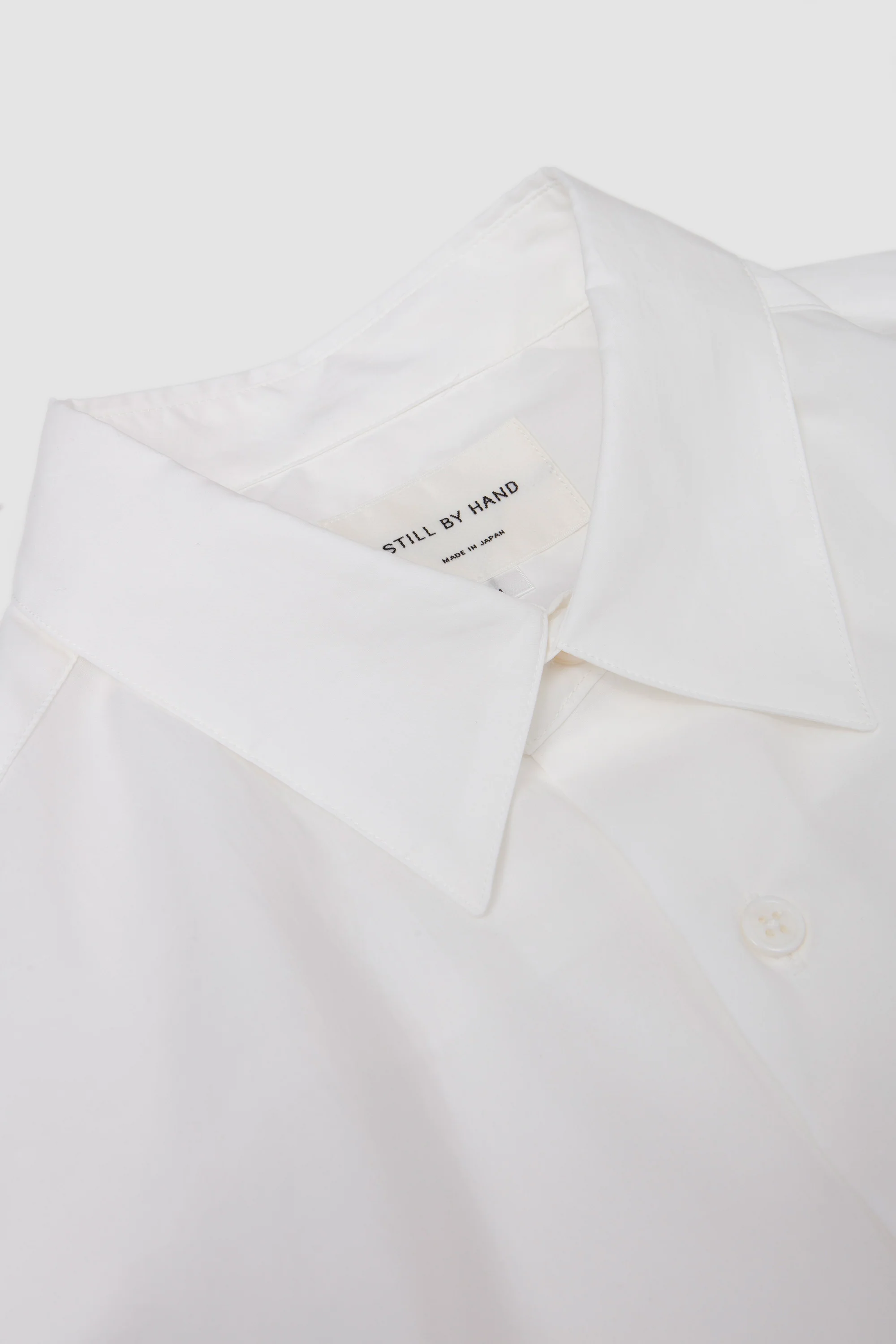 Half Sleeve Cotton Shirt White - Image 3