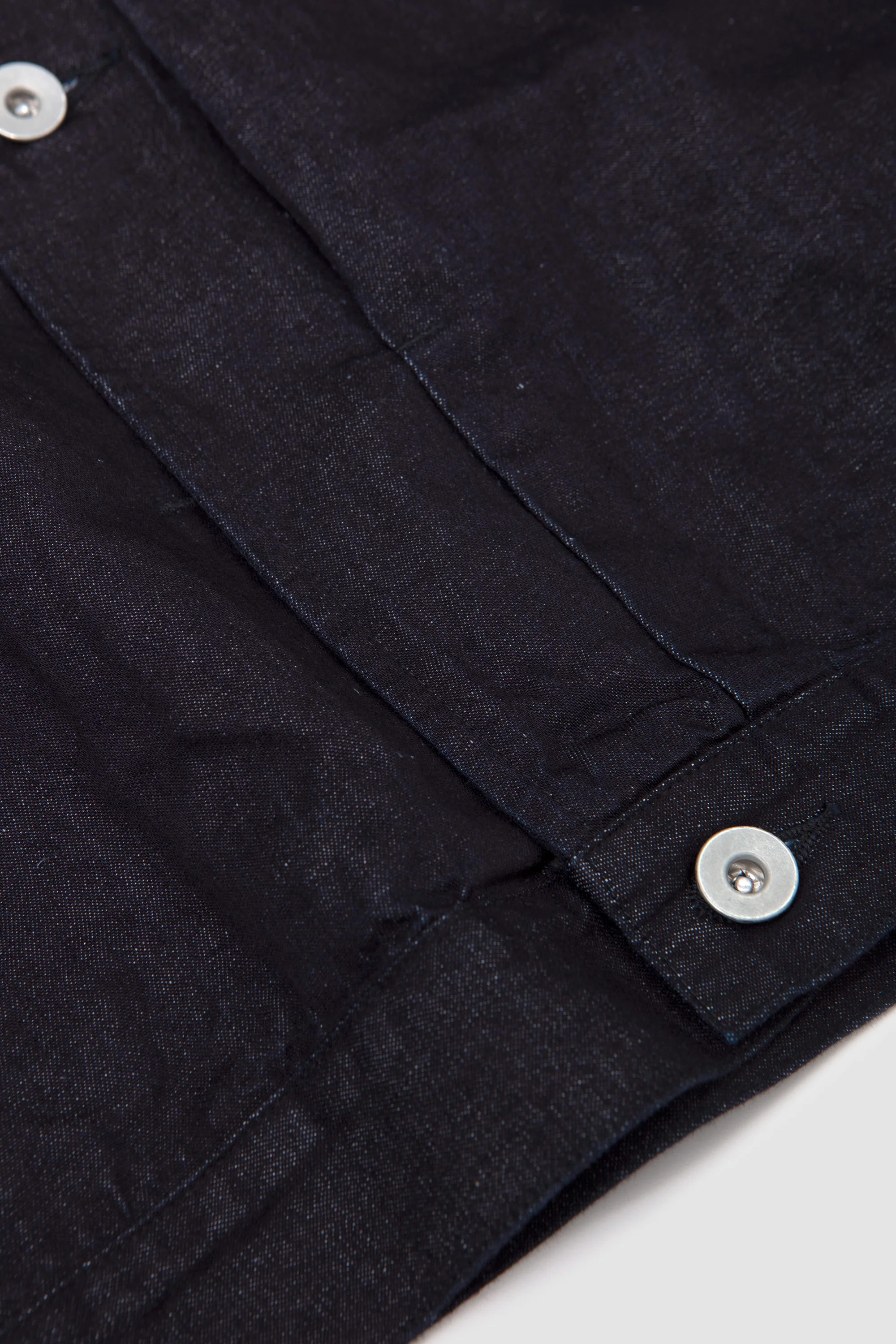 Hemp Mixed Denim Blouson Dark Navy - Image 4