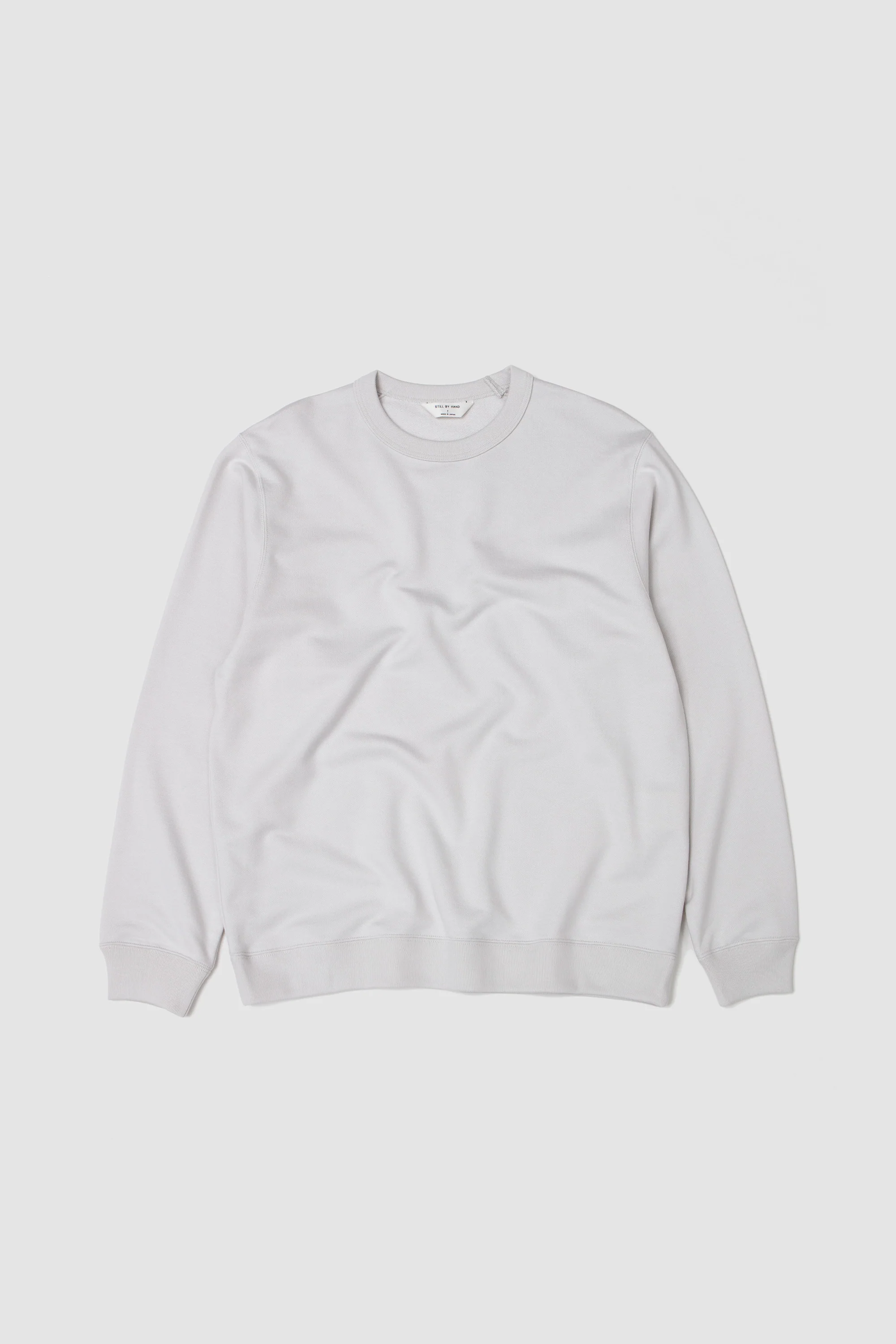 Pima Cotton Sweatshirt Ash White - Image 2