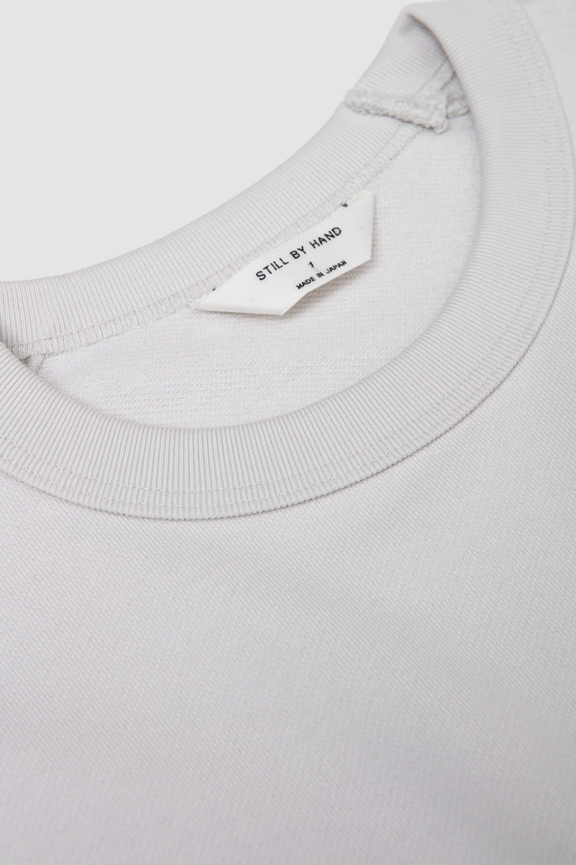 Pima Cotton Sweatshirt Ash White - Image 3