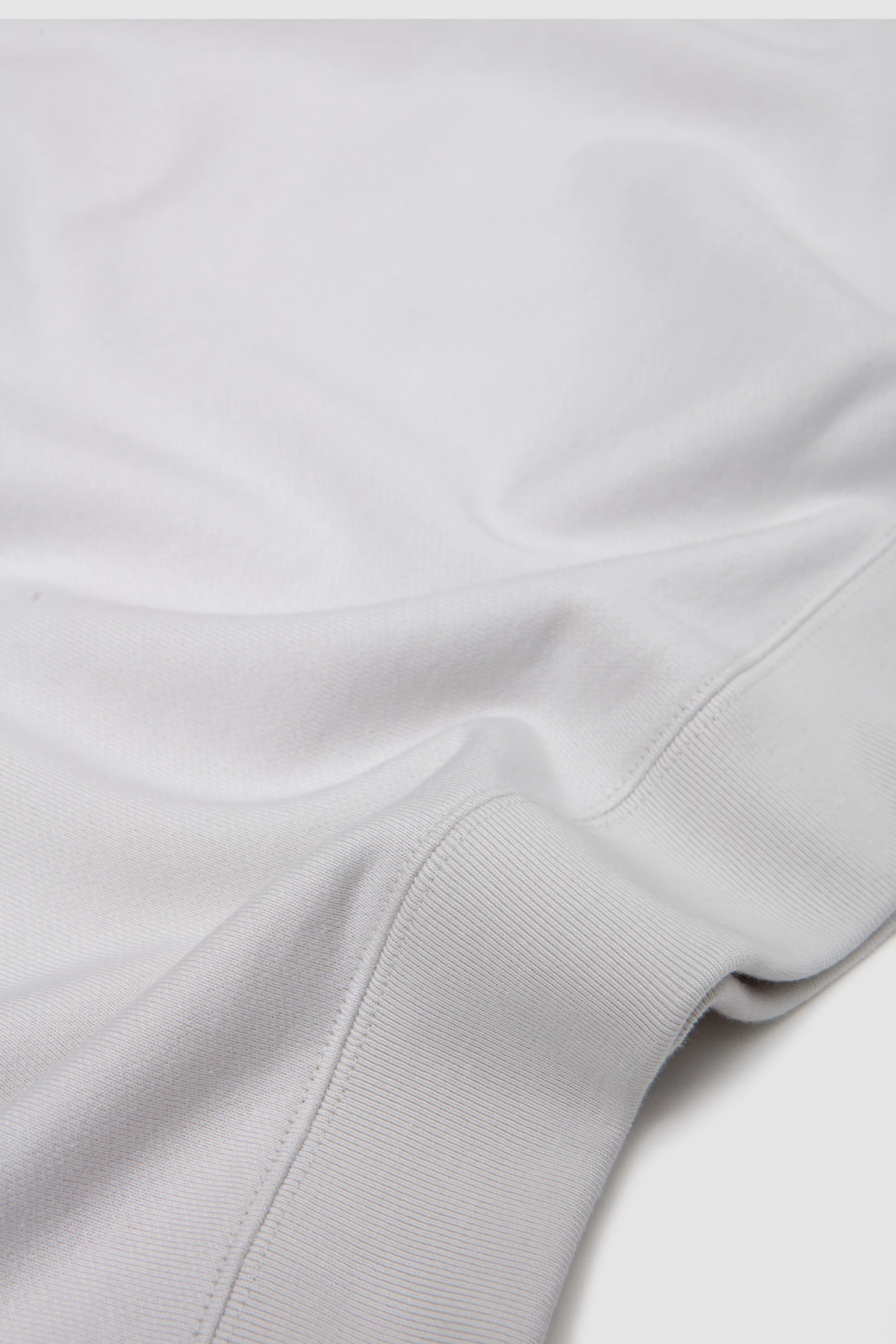 Pima Cotton Sweatshirt Ash White - Image 4
