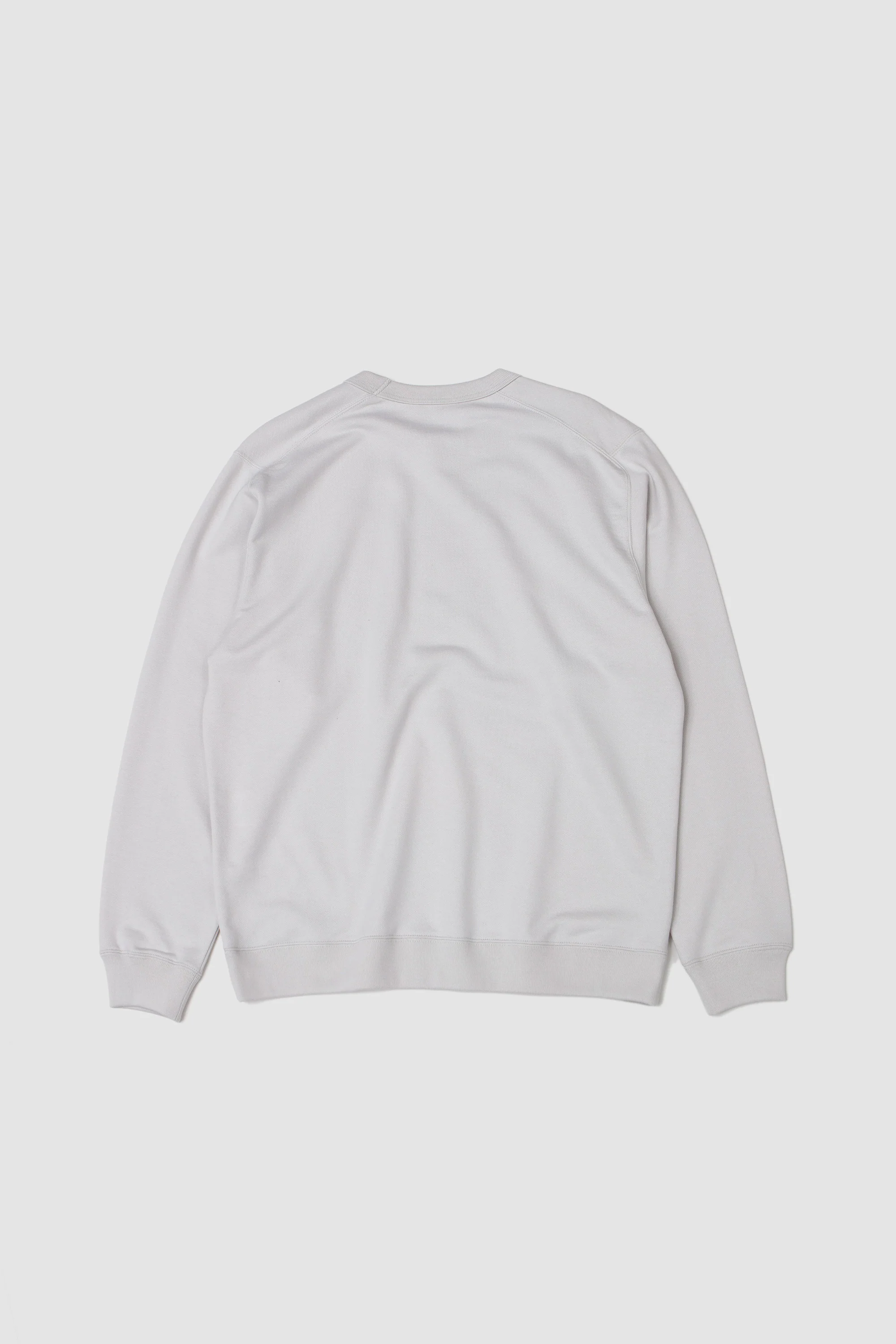 Pima Cotton Sweatshirt Ash White - Image 5
