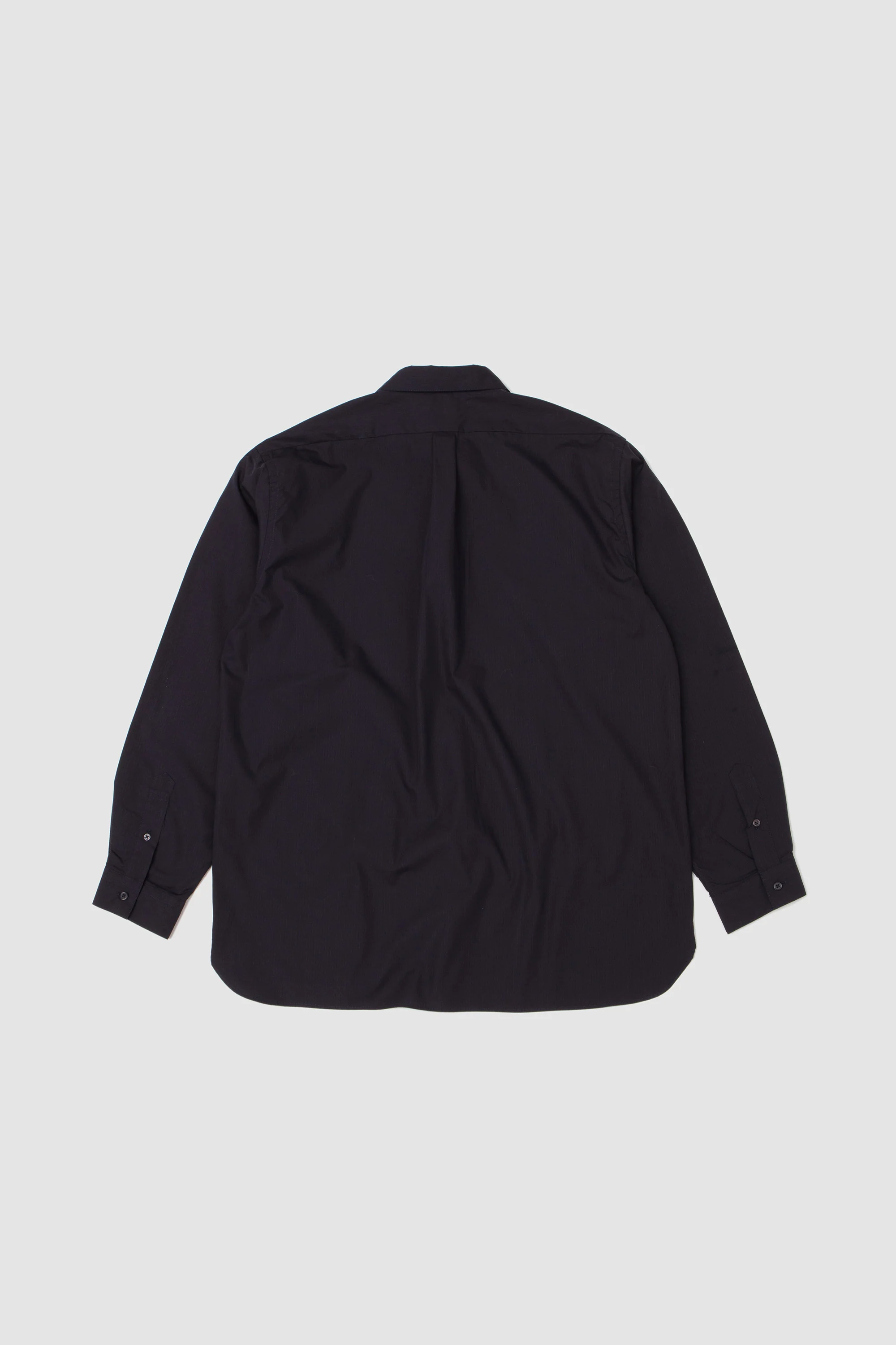 Regular Collar Shirt Navy Stripe - Image 5